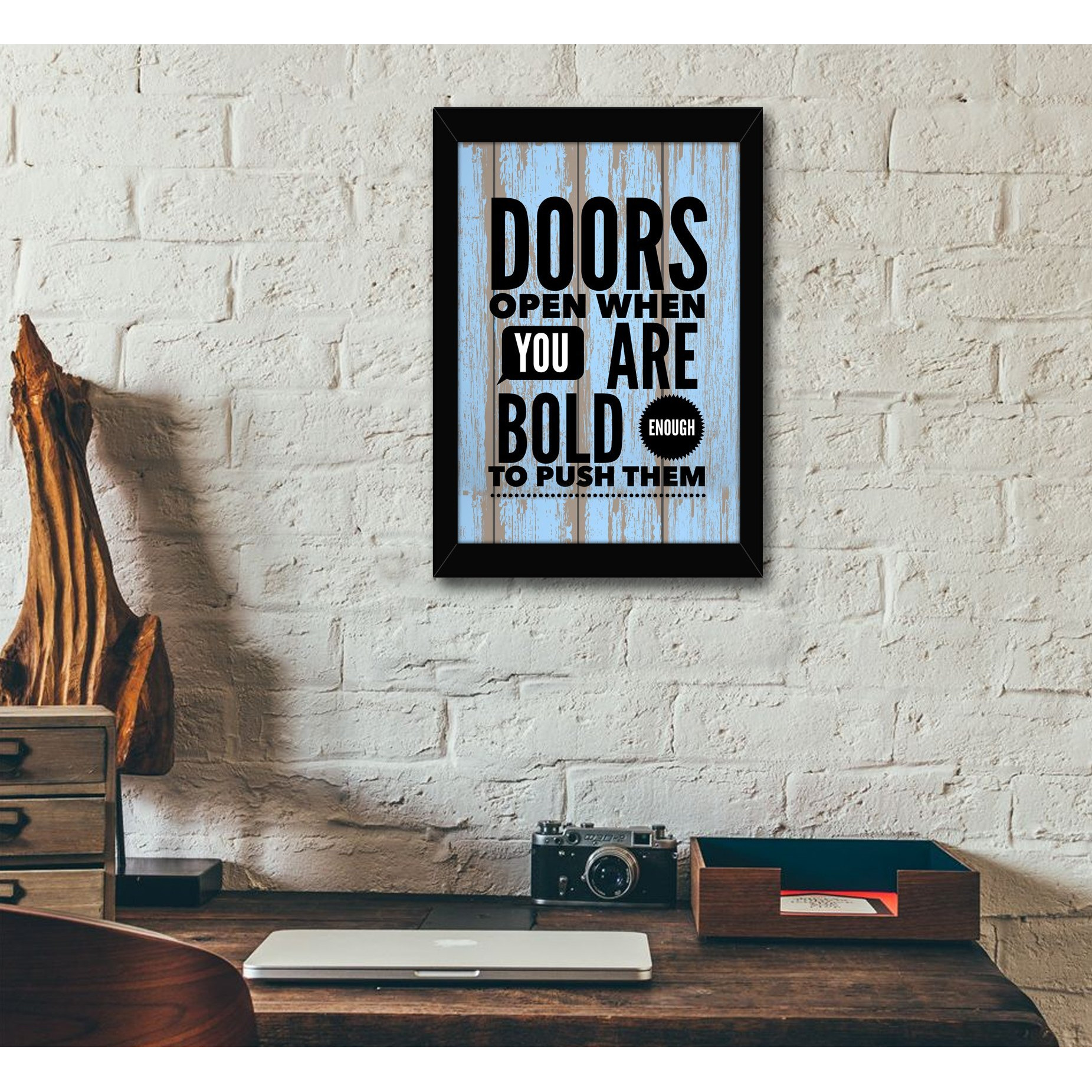 Tied Ribbons Inspirational Posters With Frames Motivational Quotes Wall Framed For Home Office Kids Boys Girls Bedroom Living Room Classroom Study Room Students Aesthetic Gift Items