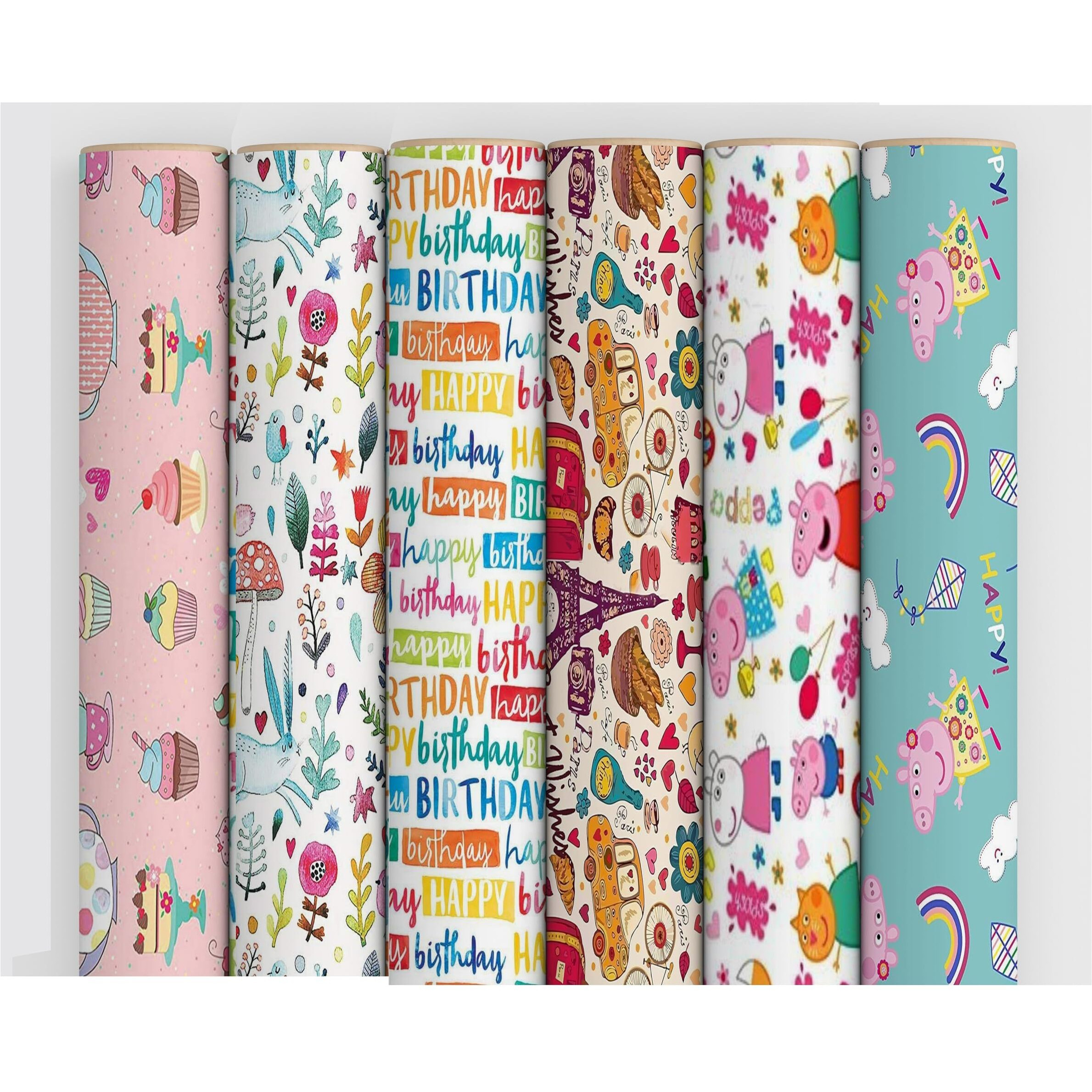 Accuprints Gift Wrapping Paper Pack Of 6 | Design Multiwrapping |Size 20 X 30 Inch