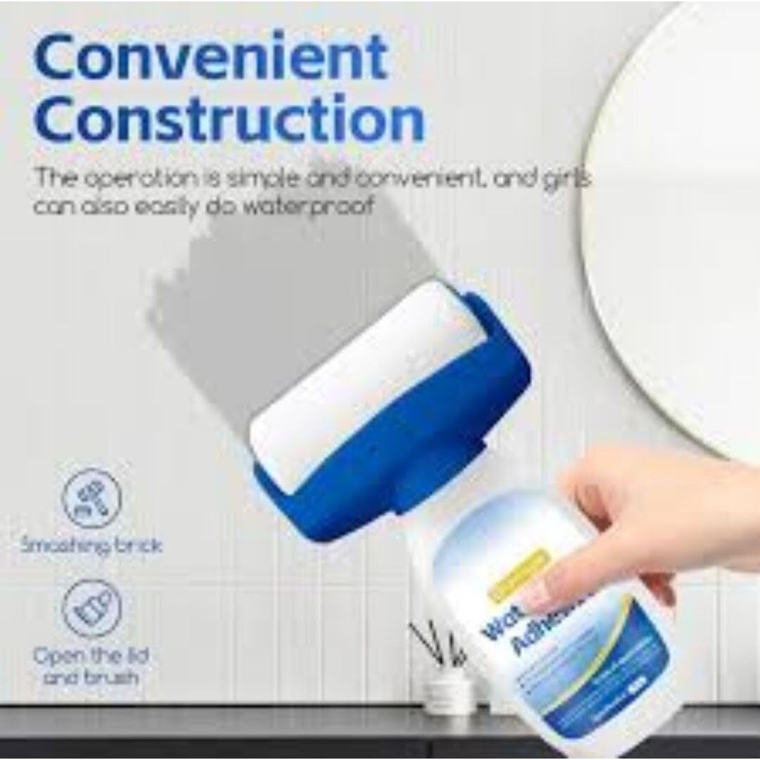 Akko Antique Waterproof Coating Sealant Agent, Transparent Leak-Free Glue With Roller, Invisible Repair Home Roof Adhesive, Pack Of 1