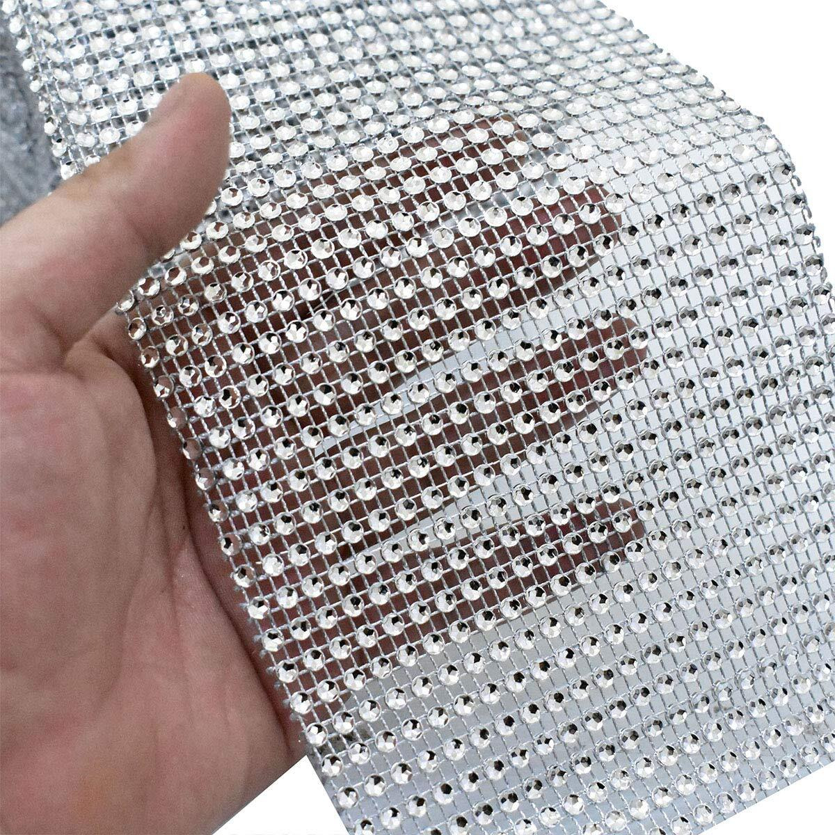 Embroiderymaterial 12Cm Plastic Pearls Ribbon Trim Lace Border For Embroidery, Craft And Diy Making 1 Roll (Silver, 9 Meters)