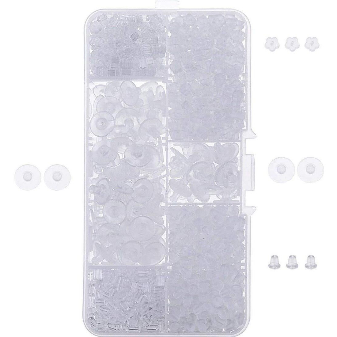 Diy Crafts Pack Of 2 Pcs, Earrings Back, Clear Small R (Pack Of 2 Pcs, Earrings Back)