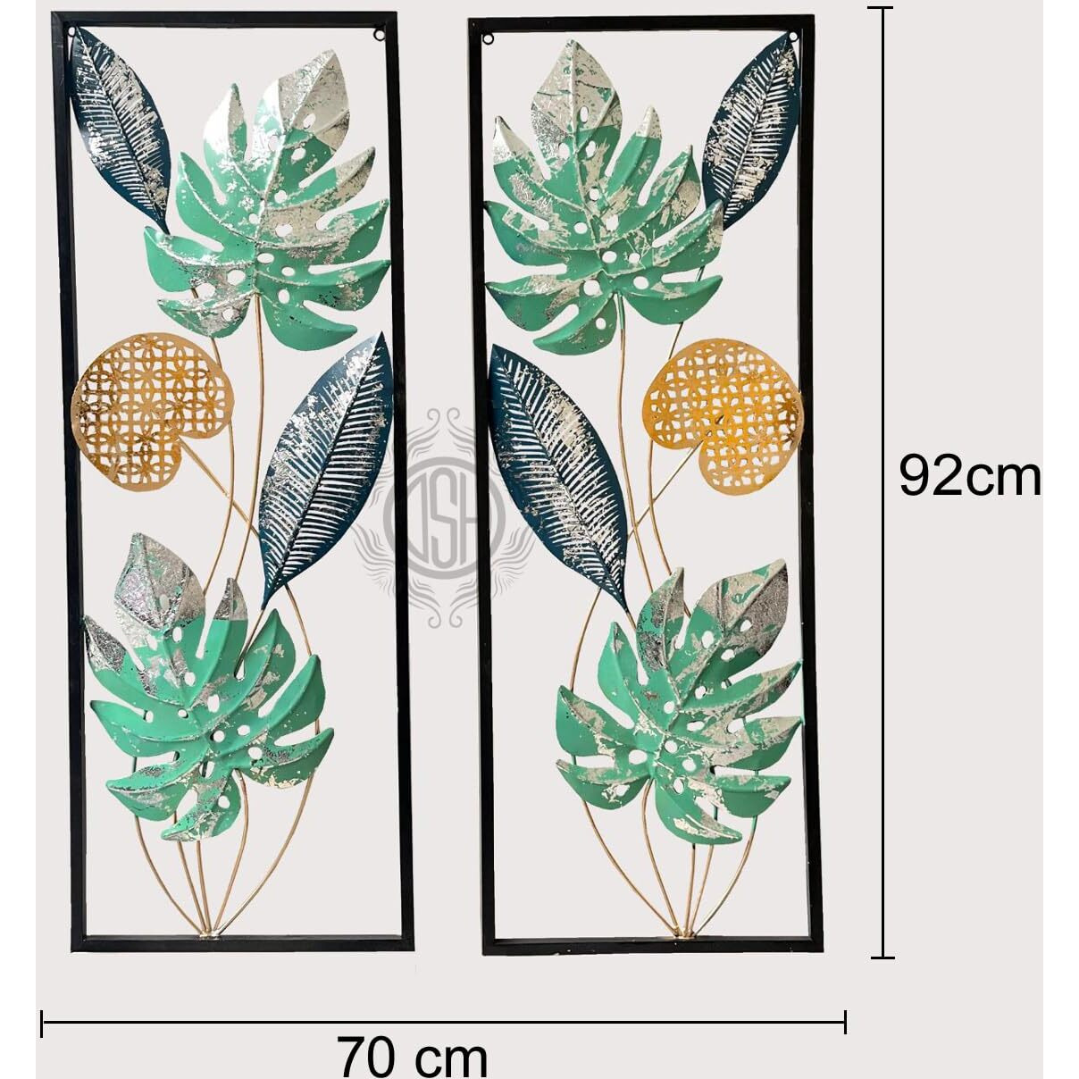 Dsh Metal Wall Art Wall Sculpture Wall Hanging Showpiece Perfect For Home, Hotel,Restaurant, Living Room Decoration. (Tokyo-2P)