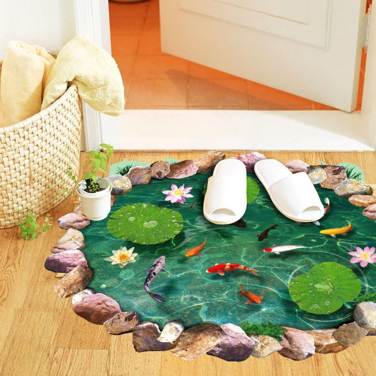 Jaamso Royals Sea Door Mate Nature Wall Sticker (60Cm X 90Cm Ay9260)
