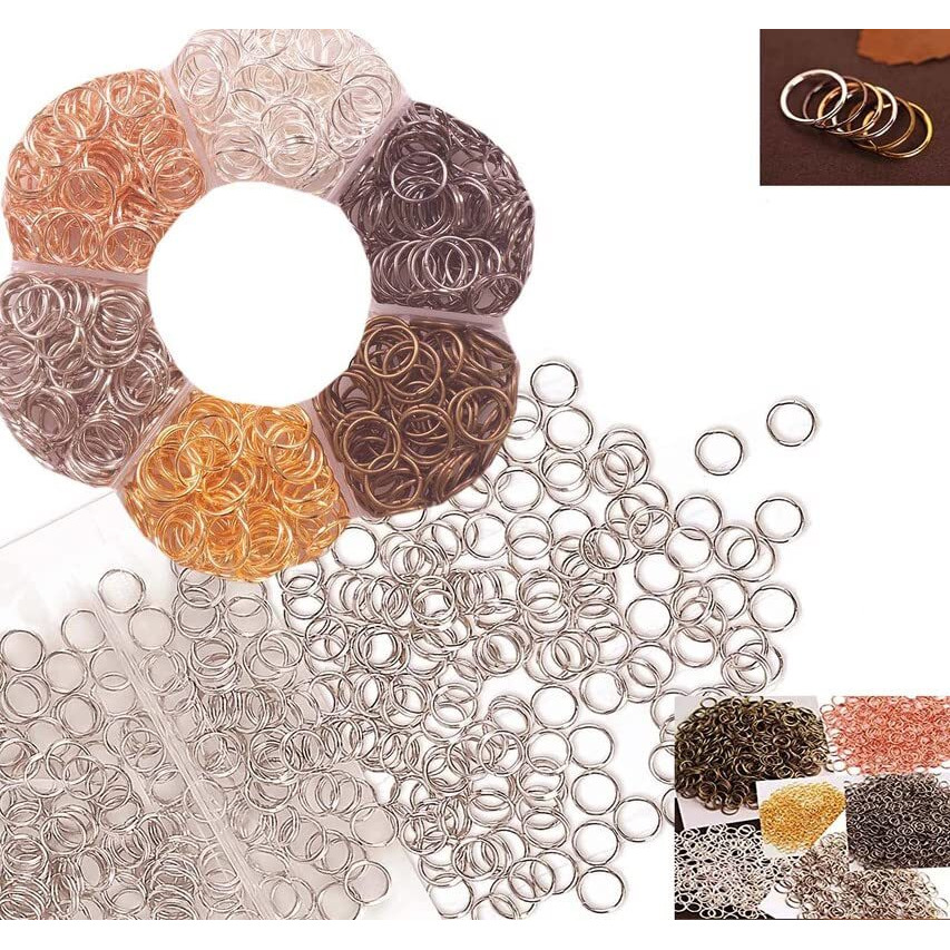 Diy Crafts 900 Pcs, Silver, As Image Jump Rings For Jewelry Making & Earrings, Jew (900 Pcs, Silver)