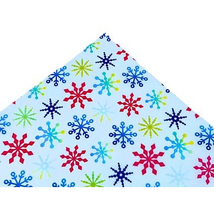Kidsy Winsy Gift Wrapping Paper (Snowflakes) | Tissue Paper Gift Wrap | Bouquet Wrapping Paper | Art And Craft | Recyclable Wrapping Paper | Lightweight And Soft | 80 Sheets, 18 Gsm (20 X 20 Inches)