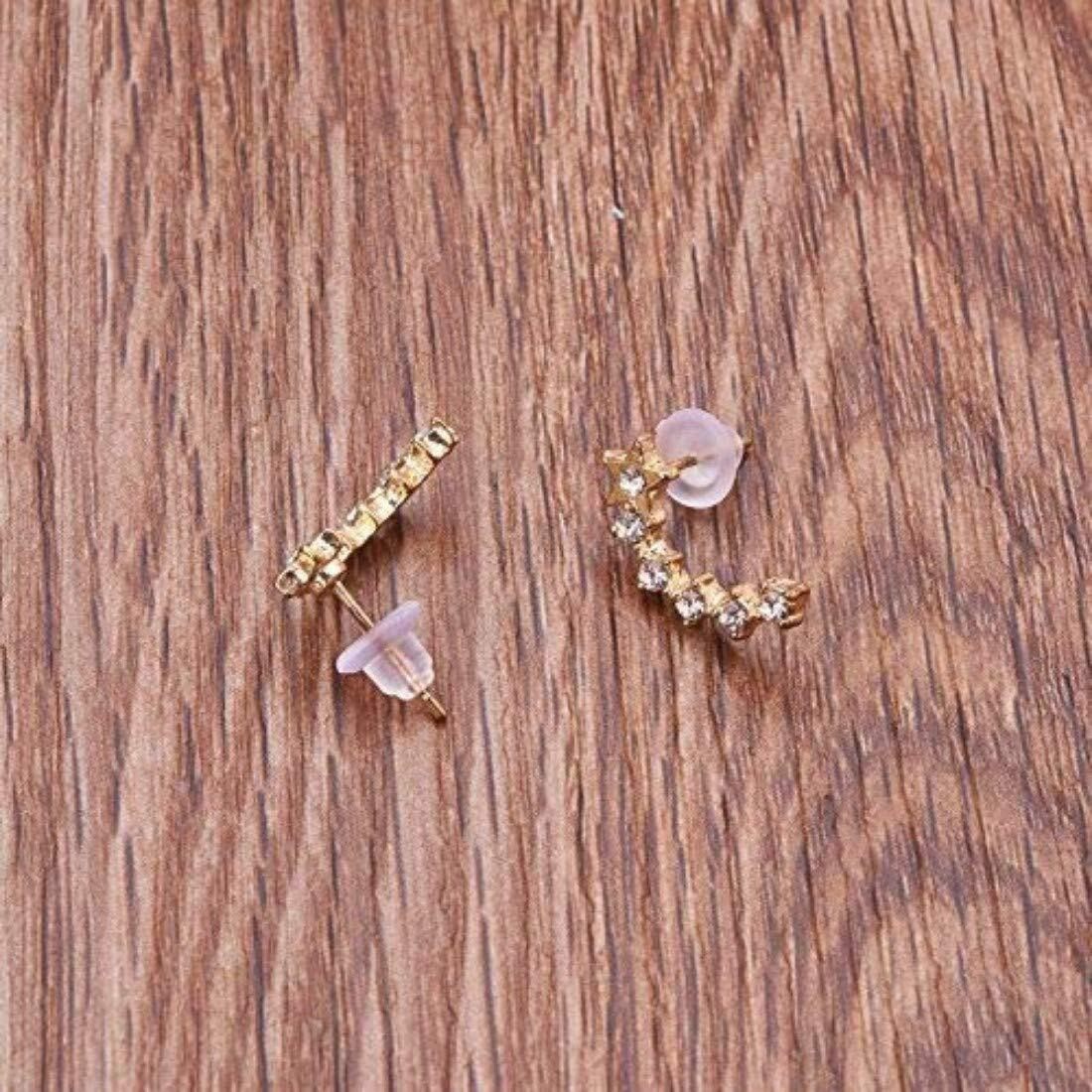 Diy Crafts Pack Of 3 Pcs, Earring Backs, Styles Of Clear Rubber Earring Backs Earring Stoppe (Pack Of 3 Pcs, Earring Backs)