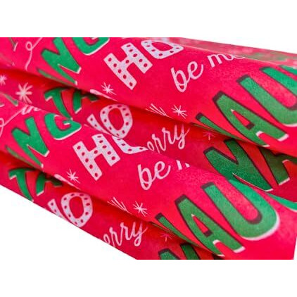Kidsy Winsy Gift Wrapping Paper (Hoho Design) | Tissue Paper Gift Wrap | Bouquet Wrapping Paper | Art And Craft | Recyclable Wrapping Paper | Lightweight And Soft | 80 Sheets, 18 Gsm (20 X 20 Inches)