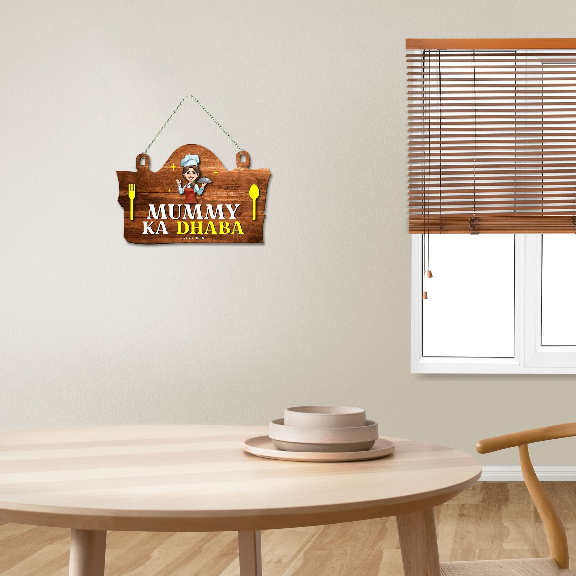 Artvibes Kitchen Wall Hanging For Home Decor | Gifts | Art Livingroom | Decoration Wooden Items | Wood Design Quotes | Decorative Artworks (Wh_3701Nnv)