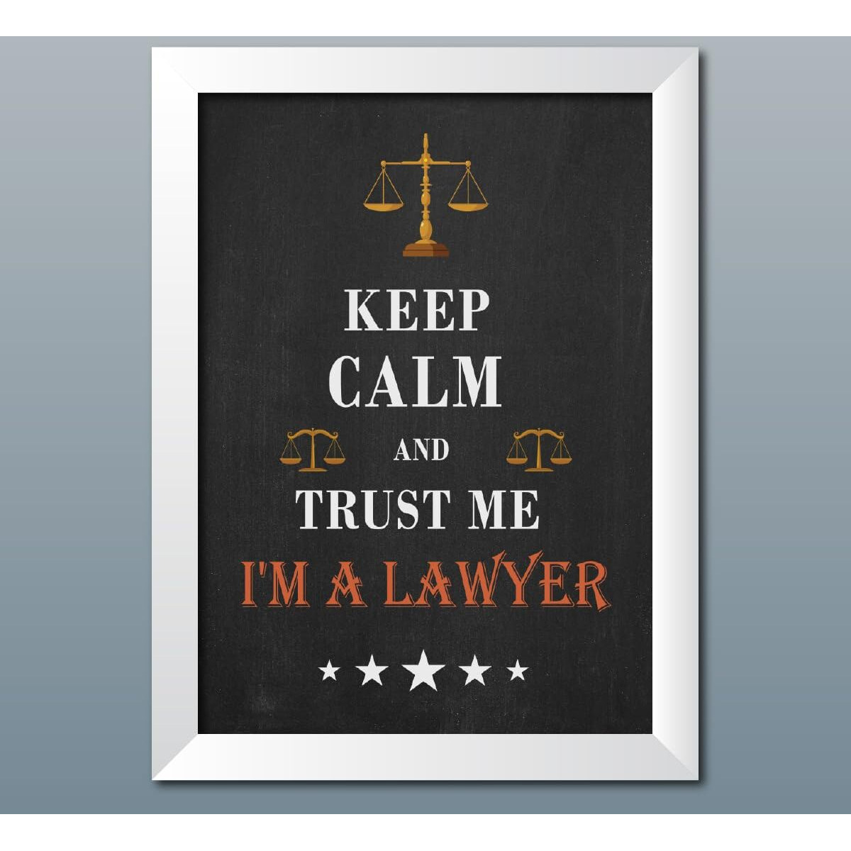 Tenorarts Law Justice Poster Frame Lawyer Quotes Photo Framed Painting For Advocate Office Decorations Wall Frames With White Color Matt Finish Texture (12 Inches X 9Inches)