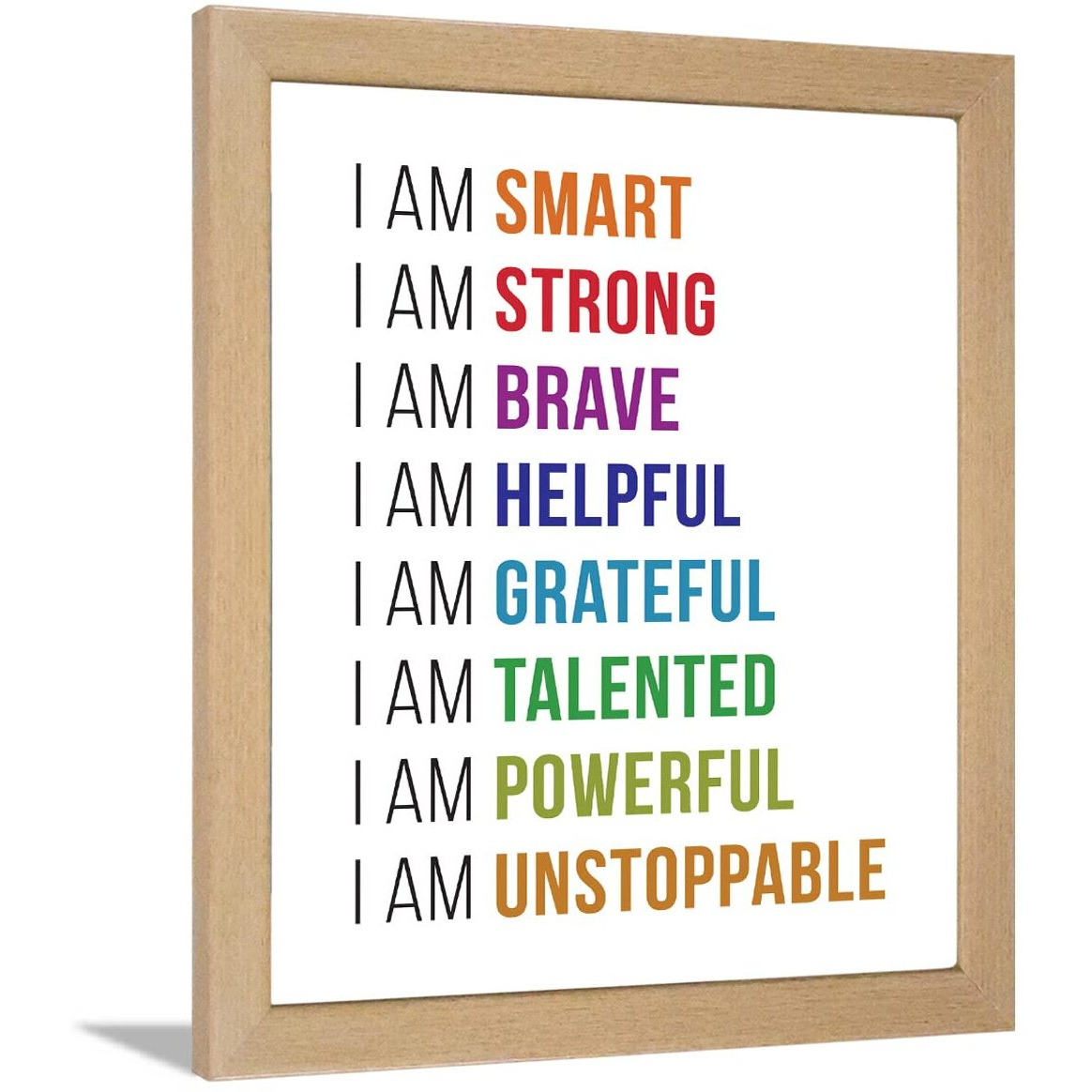 Chaka Chaundh - Affirmations Posters Positive Affirmations Frames - I Am Affirmation Posters - Affirmation Quotes Posters - (14 X 11 Inches)