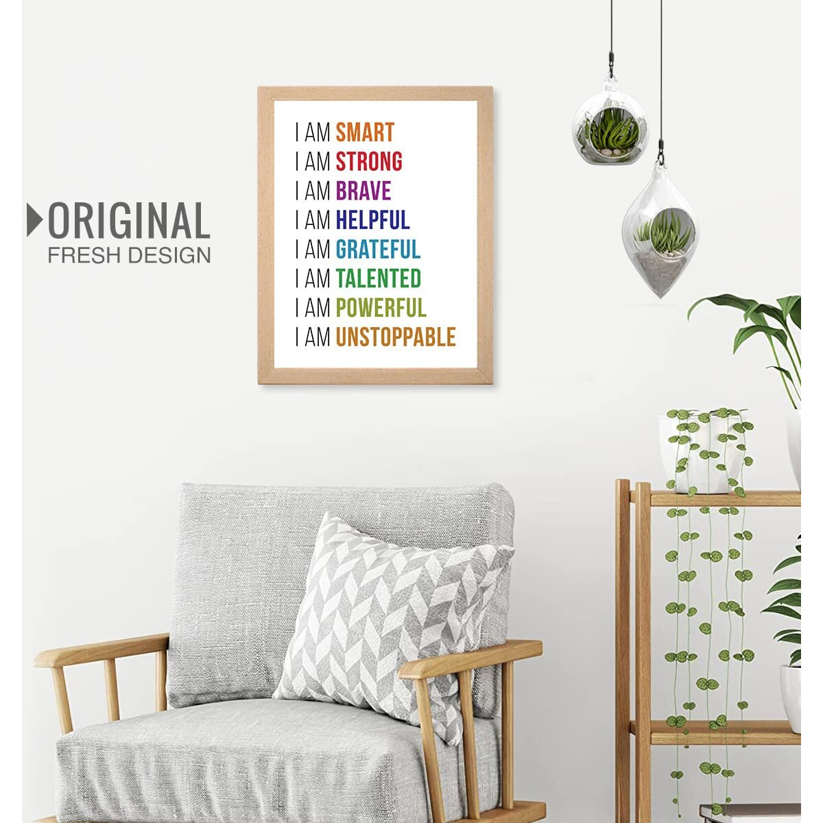Chaka Chaundh - Affirmations Posters Positive Affirmations Frames - I Am Affirmation Posters - Affirmation Quotes Posters - (14 X 11 Inches)