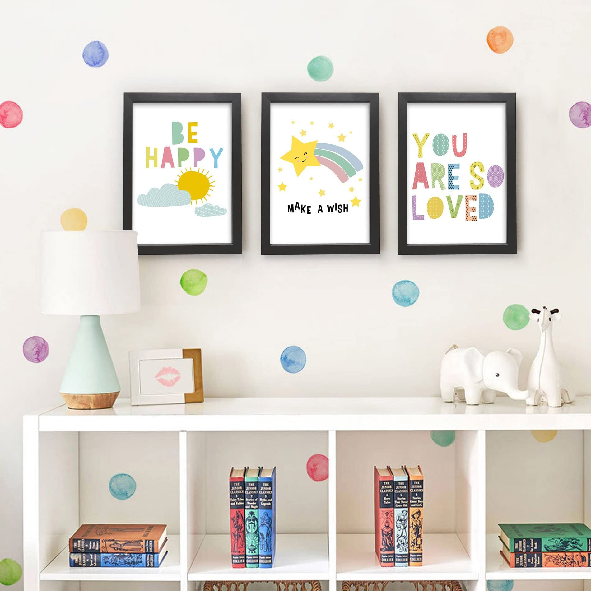 Tied Ribbons Motivational Wall Art Hanging Poster Printed Framed Paintings For Kids Room Bedroom Boys Girls School Home Dcor (Set Of 3, 13.6 Inch X 10.2 Inch)