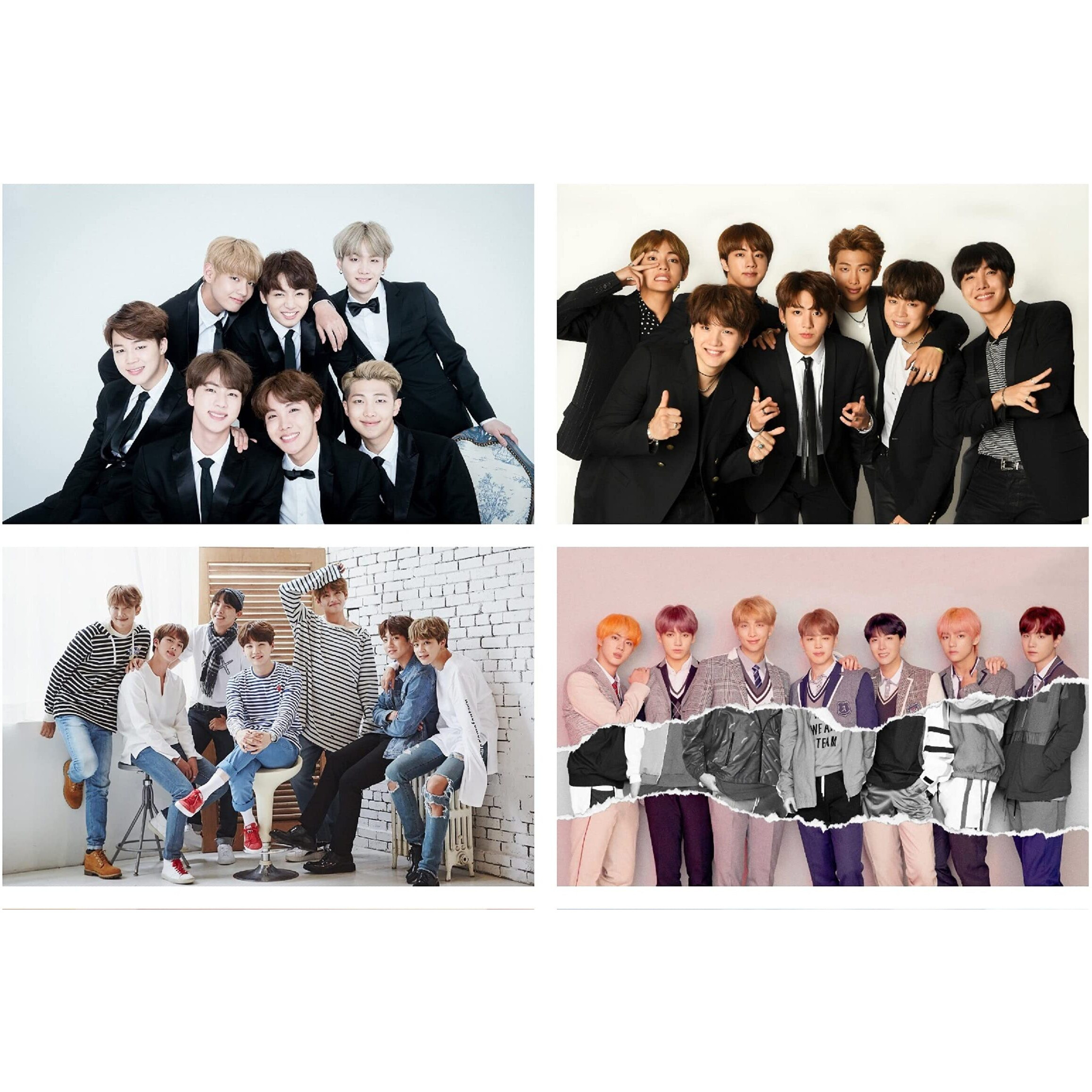 Printnet Paper Bts Posters, Multicolour, Printed, Large - 12 X 18 Inches