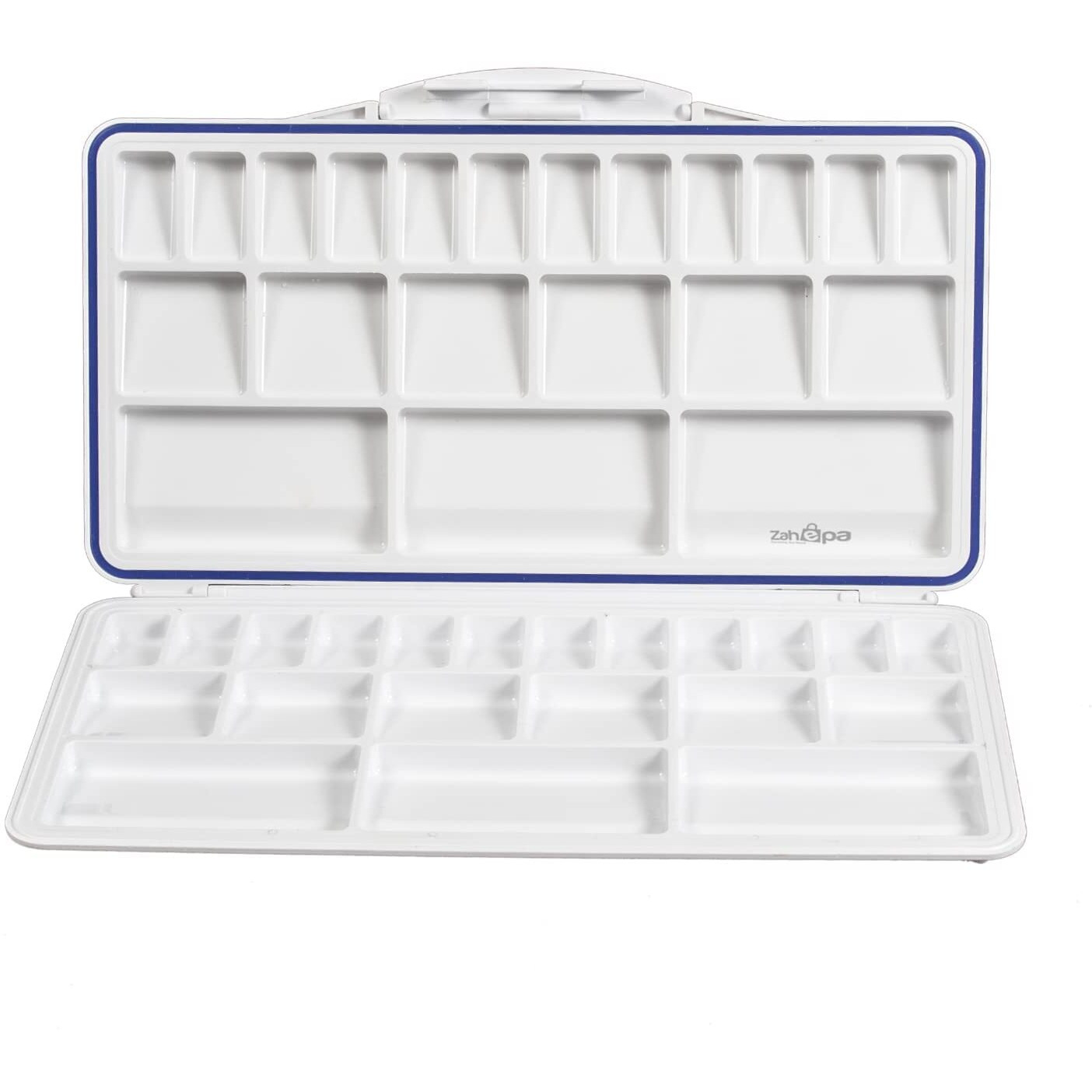 Zahepa Airtight Colour Pallete, Watercolor Pallet, Tray For Acrylic Paints, Palate For Colouring, Painting Plate For Color Storage With 42 Compartments For Artists, Students, Kids & Gifts