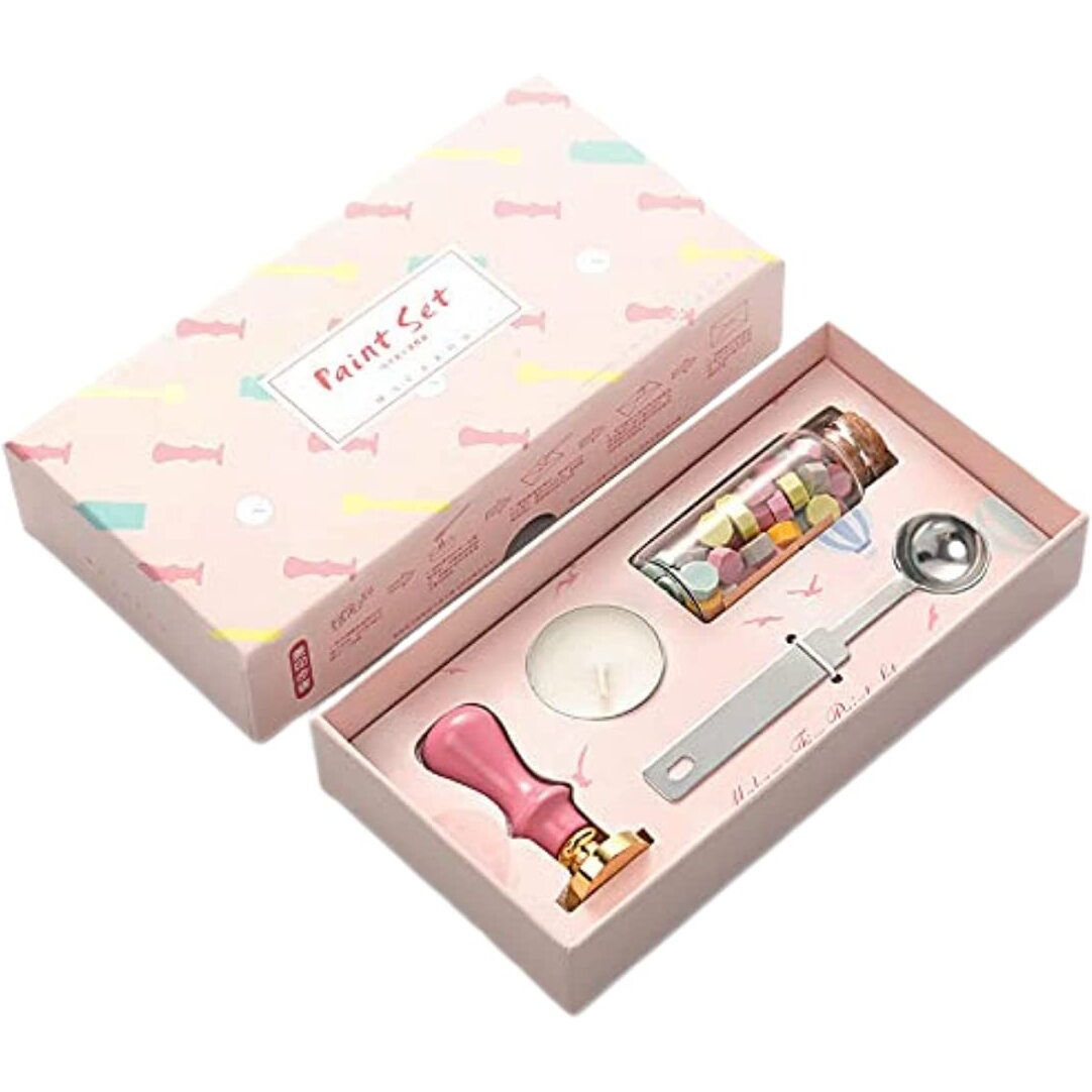 Oytra Wax Seal Wooden Stamp Decoration Kit With Wax Seal Melting Tools Set For Envelope Letter