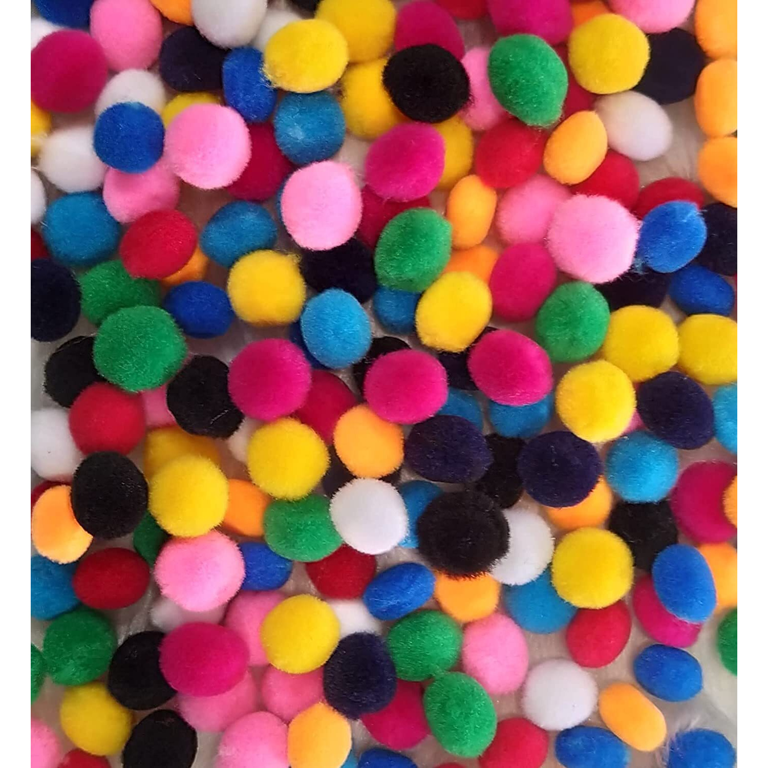 Tarni Multicolor Pom Poms, Pompoms 1.2 Cm Thick Pack Of 300 Pcs For Hobby Supplies And Diy Creative Crafts Decorations (300 Pompoms),