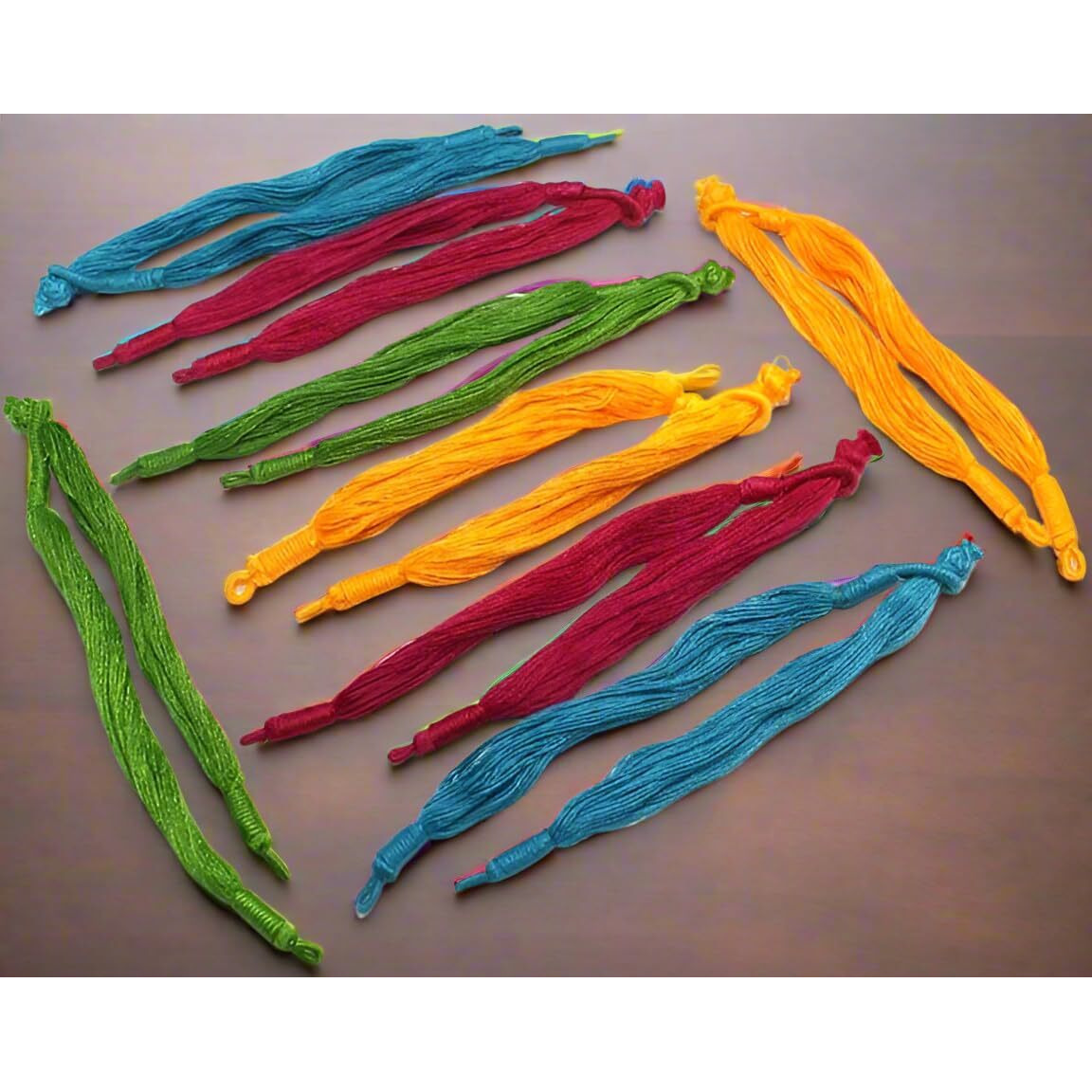 Beadsnfashion 8 Pcs Thread Necklace Back Rope Dori Assorted 4 Colors Combo For Jewellery Making, Beading, Arts And Crafts