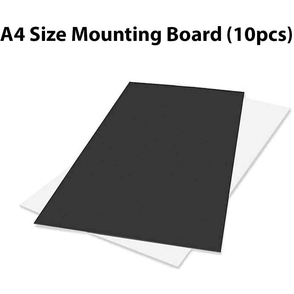 Amazon Brand  Umi 600 Gsm Thick A4 Mount Board Sheets For Craft, Framing, Model Making, Craft, Diy Projects (Set Of 10, Black)