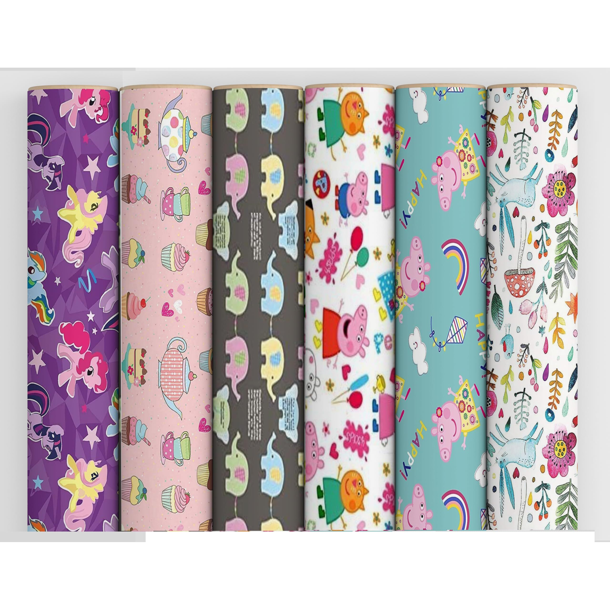 Accuprints Gift Wrapping Paper Pack Of 6 | Design Multiwrapping |Size 20 X 30 Inch