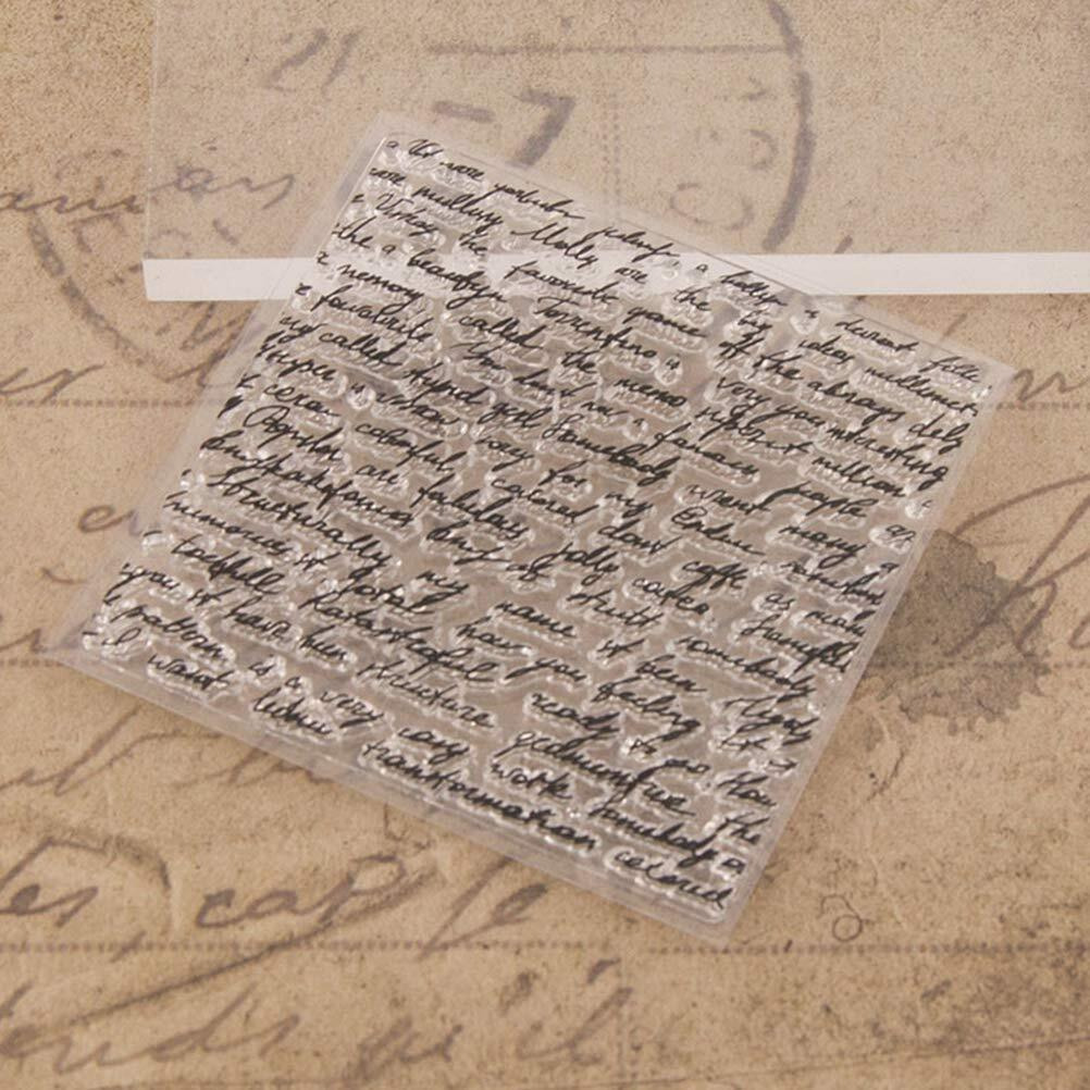 Exceart Clear Cling Seal Sheet Stamps For Diy Scrapbooking Craft Card Photo Album Diary Decoration