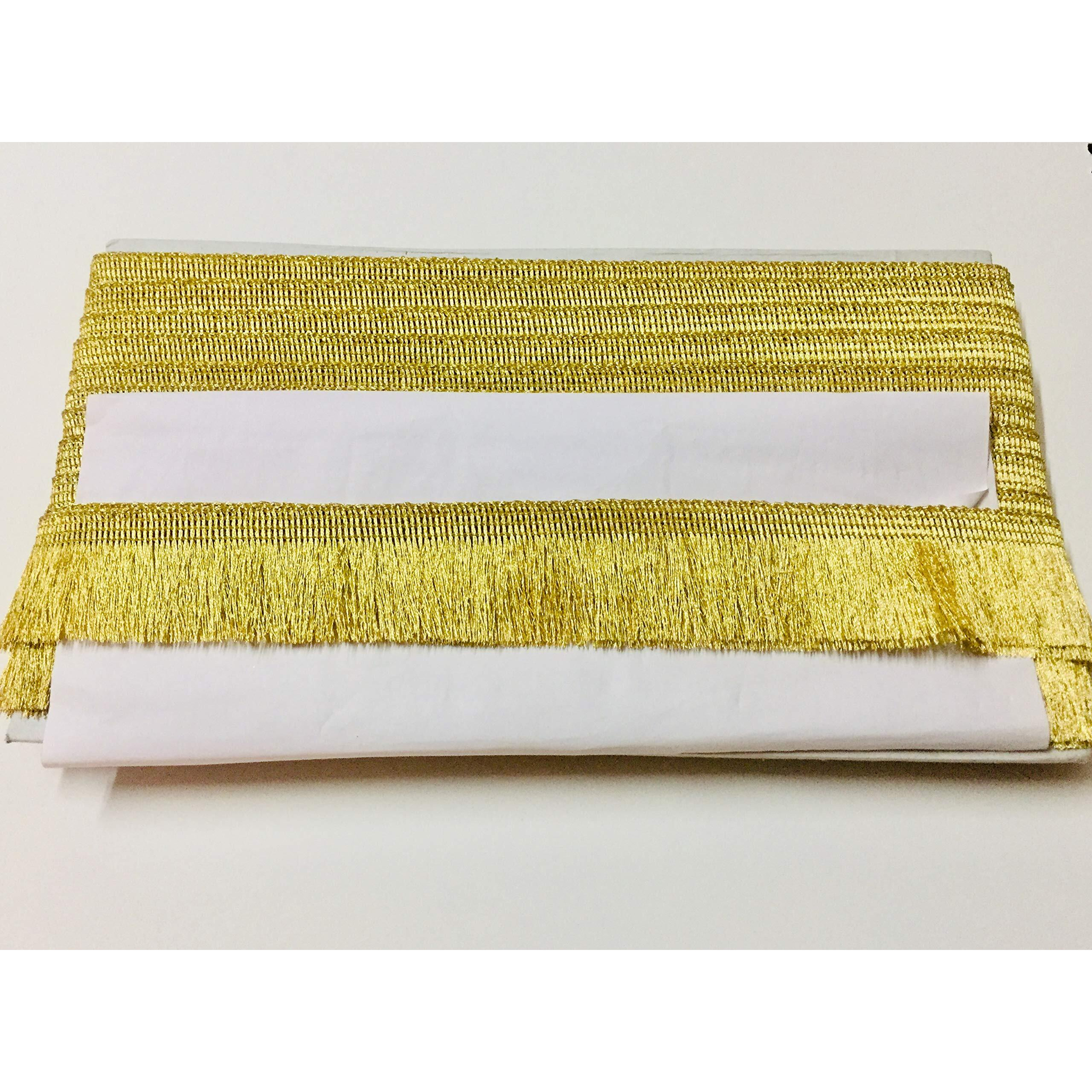 Eerafashionicing Golden Gota Zari Lace For Duptta Drapes 3.5 Cm Width 9 Meter Length