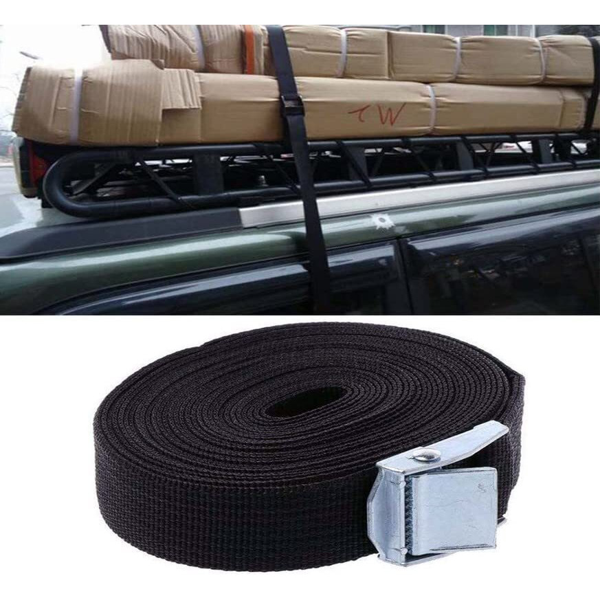 Diy Crafts 5 Pcs, 5 Meter, 3 Meter Tie Down Lashing Ratchet Strap With Metal Buckle, Black For (5 Pcs, 5 Meter)