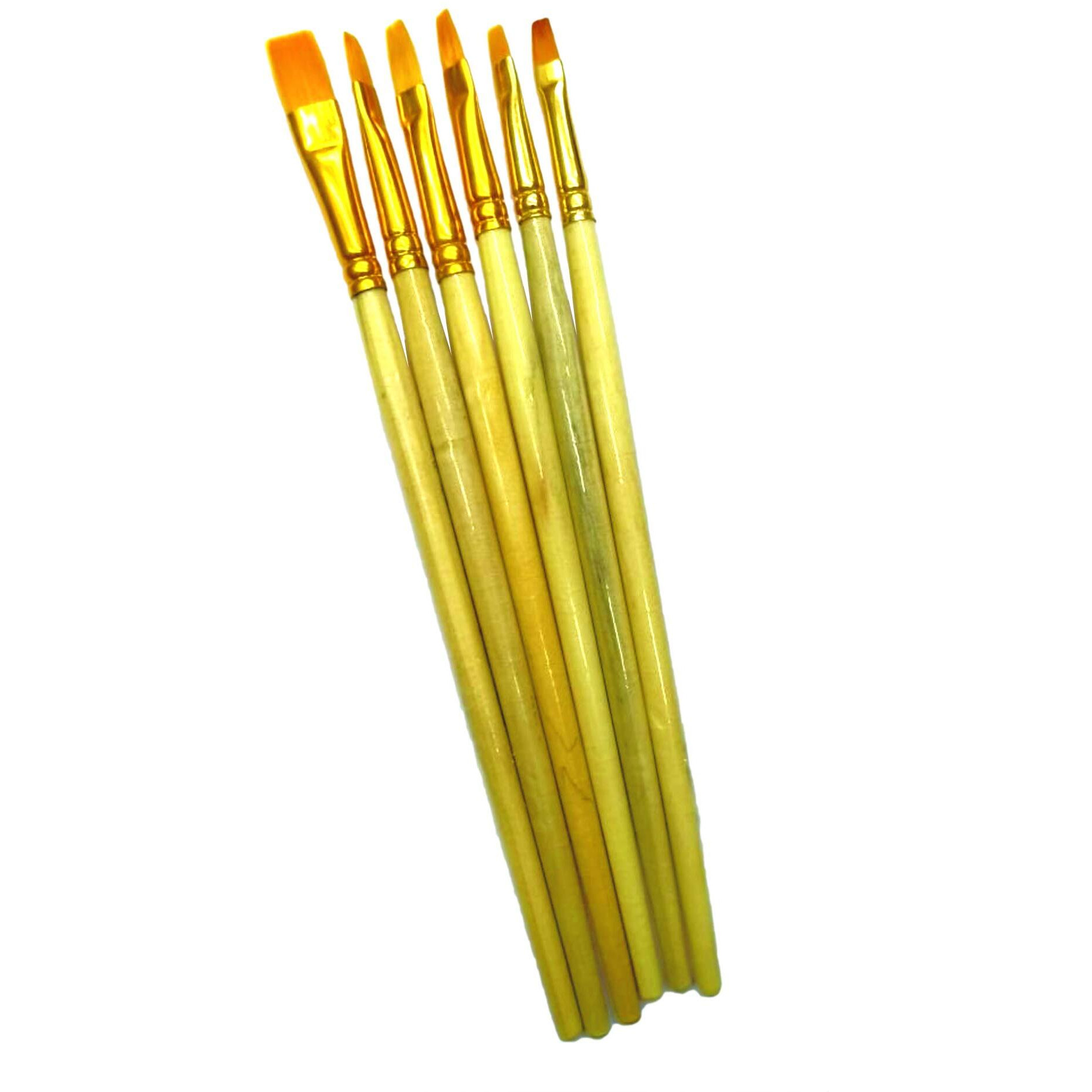 Imprint Flat Brushes (Brush From 0 To 5), Works Well With All Types Of Colors