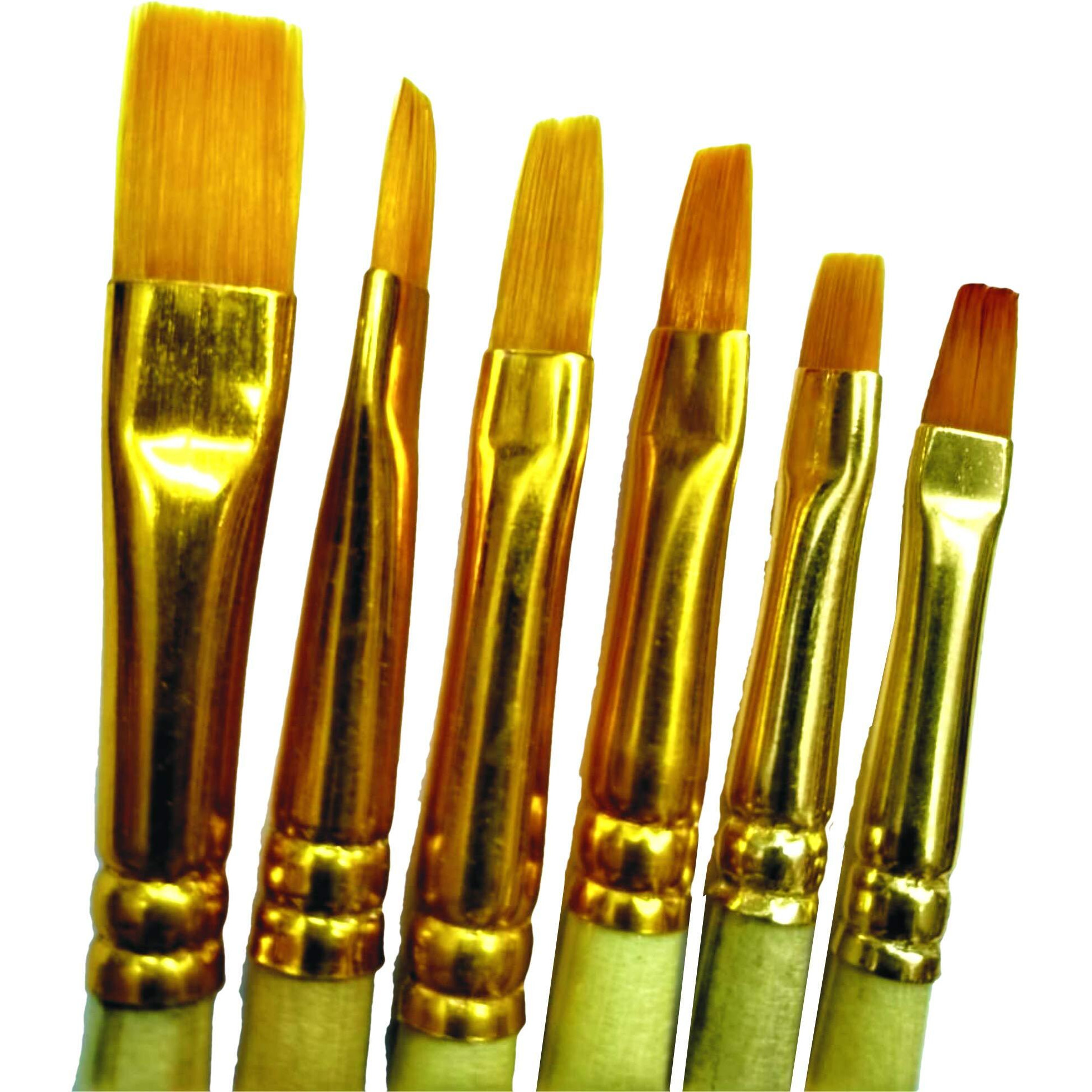 Imprint Flat Brushes (Brush From 0 To 5), Works Well With All Types Of Colors