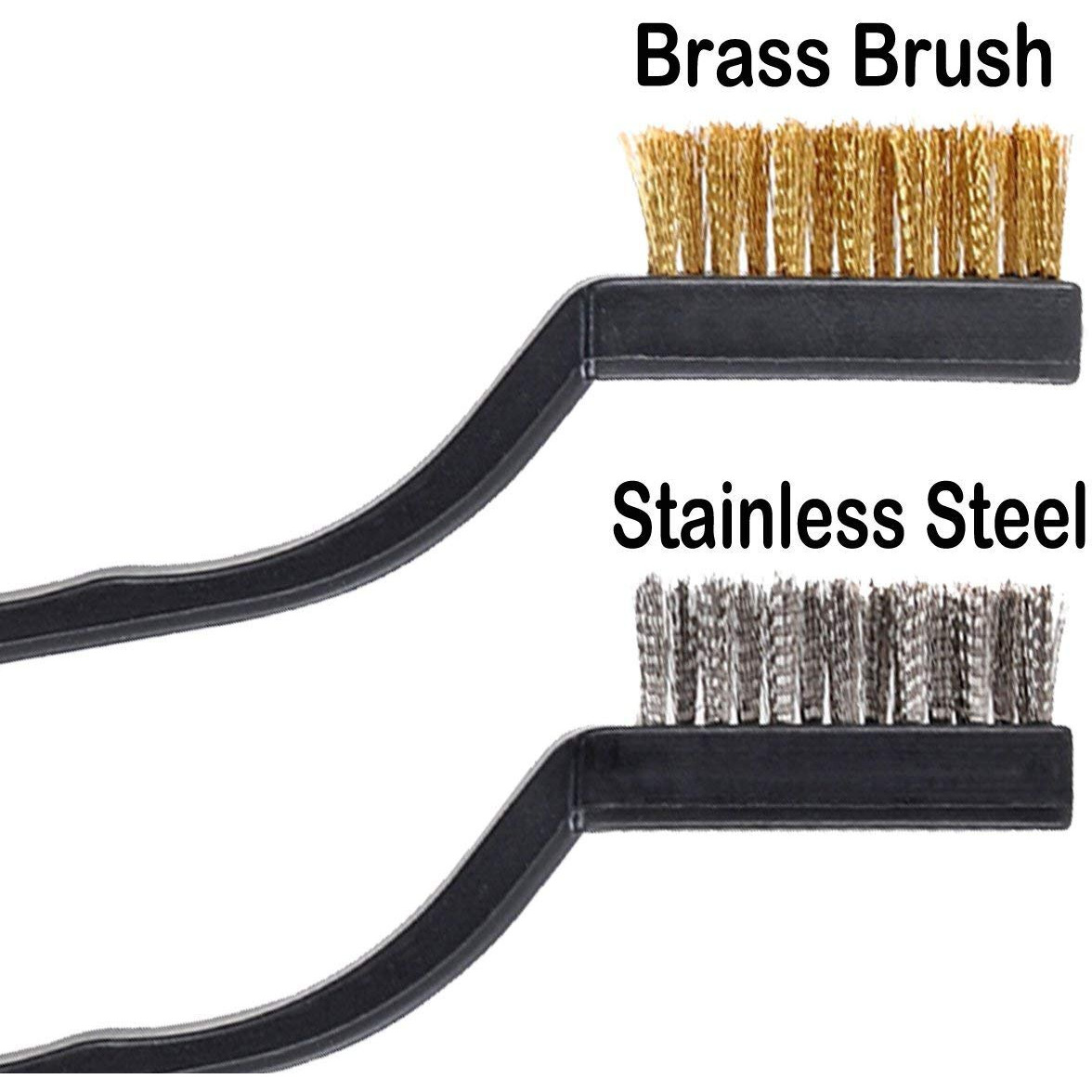Diy Crafts Design No  1, Pack Of 3 Pcs, Mini Wire Brush Set Steel Brass Nylon Cleaning Polishing For (Design No  1, Pack Of 3 Pcs)