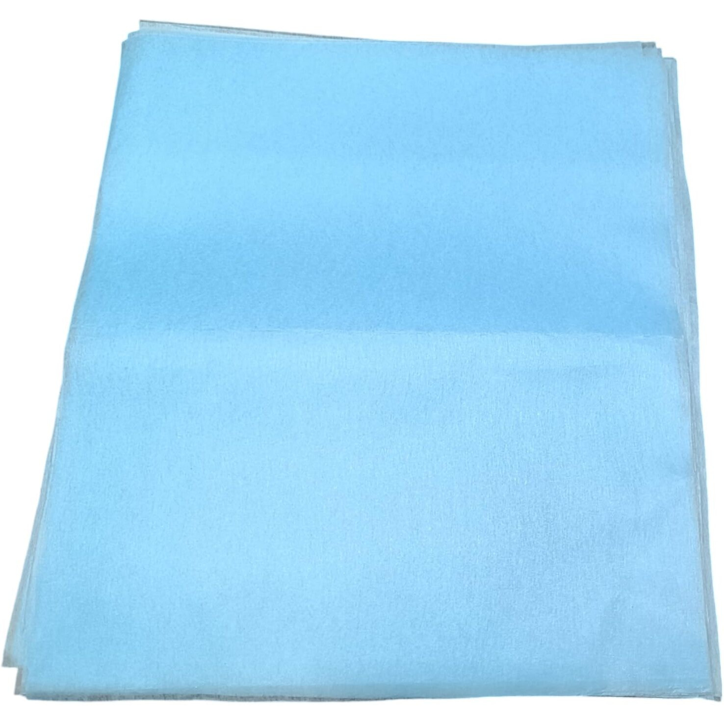 Pandeji 32Cm X 30 Cm Cut Size Non-Woven Sheets For Flowers Wrapping, Flower Bouquet Wrapping Paper Floral Supplies For Fresh Flowers (Light Blue Color, Pack Of 50 Sheets)