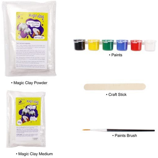Little Birdie Diy Magic Clay Modelling Kit | Non-Toxic Modeling Air Dry Clay Kit For Kids With Colours | Create Different Shapes | Educational, Learning, Fun Clay Toys Kit For Kids And Adults