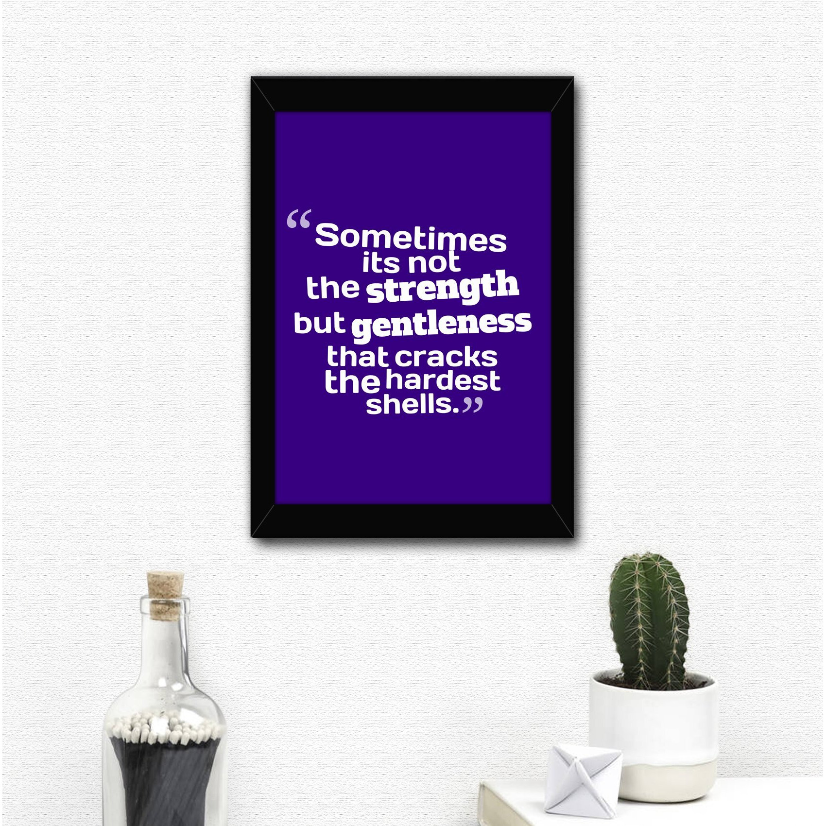 Tied Ribbons Motivational Quotes With Frame For Wall And Table Dcor | Wall Posters Quotes | Inspiring Quotes Book | Poster Inspiring (13.6 Inch X 10.2 Inch,Multicolor, Engineered Wood)