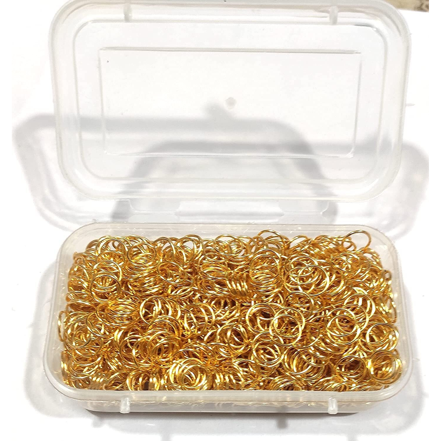 Omx 100 Gm, Approx 400 Pc Jewellery Making Material Fitting Kit Art And Craft Kit (12Mm Gold Jump Ring) Unsoldered Ring
