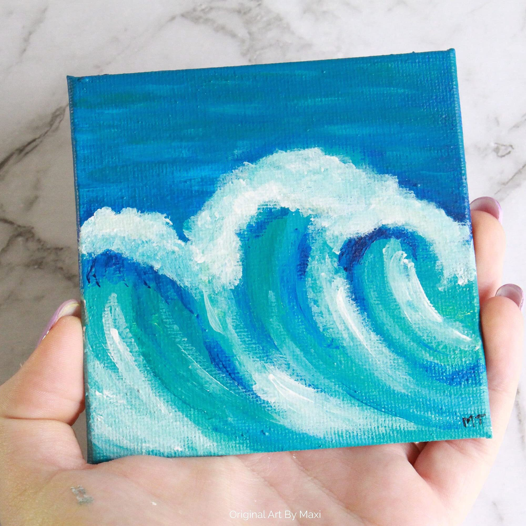 Icraft 15 X 15Cm Mini Display Canvas Board For Painting (6Inch, Pack Of 4), Multicolour, Standard (Ic-12-Board-Pk4)