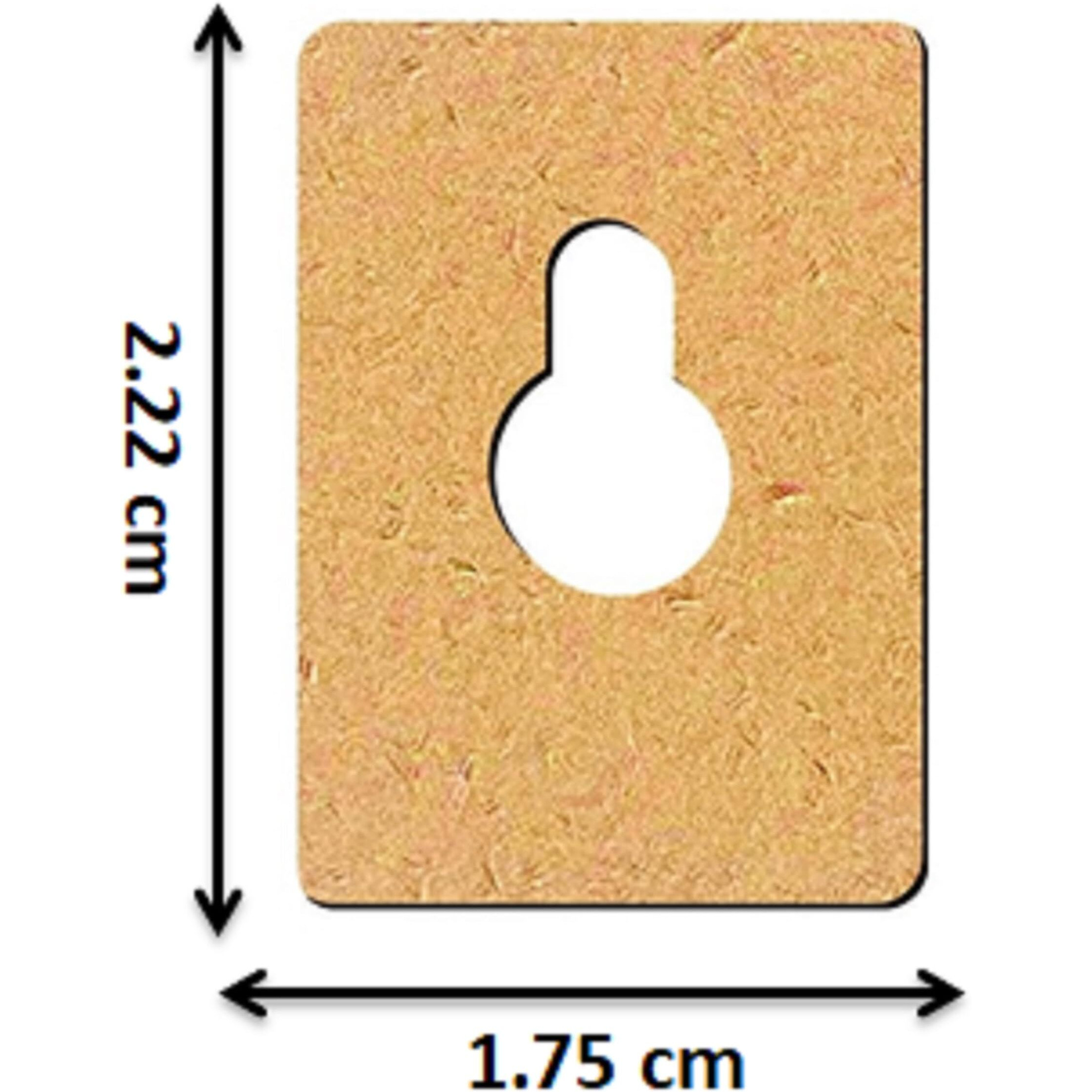 Wooden Mdf Hook For Hanging Art Boards | Mandala Art | Resin Art | Pouring | Decoupage | Multipurpose Msf H(3.15 X 2.2 Cm, 75))