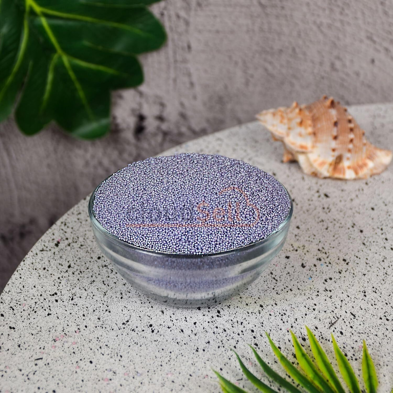 Tadrup Scented Colored Powder Candle Making, Refillable Beaded Wax Sand Diy Scented Pearled Candle All Natural Reusable Candle Making Kit Self Extinguish Candle For Home Decor, Wedding, Festival, Gift (500Gm With 50 Wicks, Lavender - Lavender)