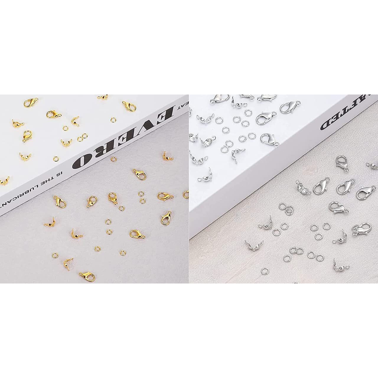 Diy Crafts 70 Gram, Antique Silver, Jewelry Making Accessories Set Bead Tips Knot Covers Open Jump Ring Connectors And Lobster Claw Clasps For Diy Jewelry (70 Gram, Antique Silver)