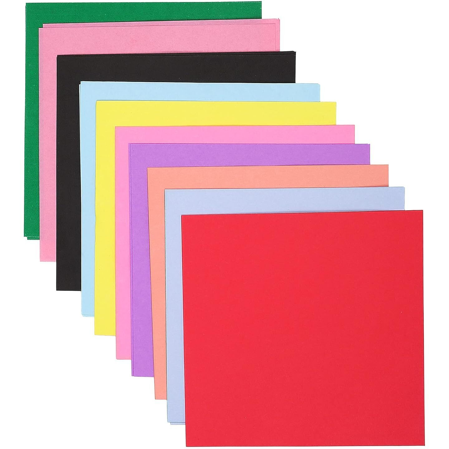 Zebric Origami Paper 80 Gsm For Kids Double Sided 10 Vibrant Colored 15Cmx15Cm Oragami Paper Packs For Arts And Crafts. (100 Sheets)(01)