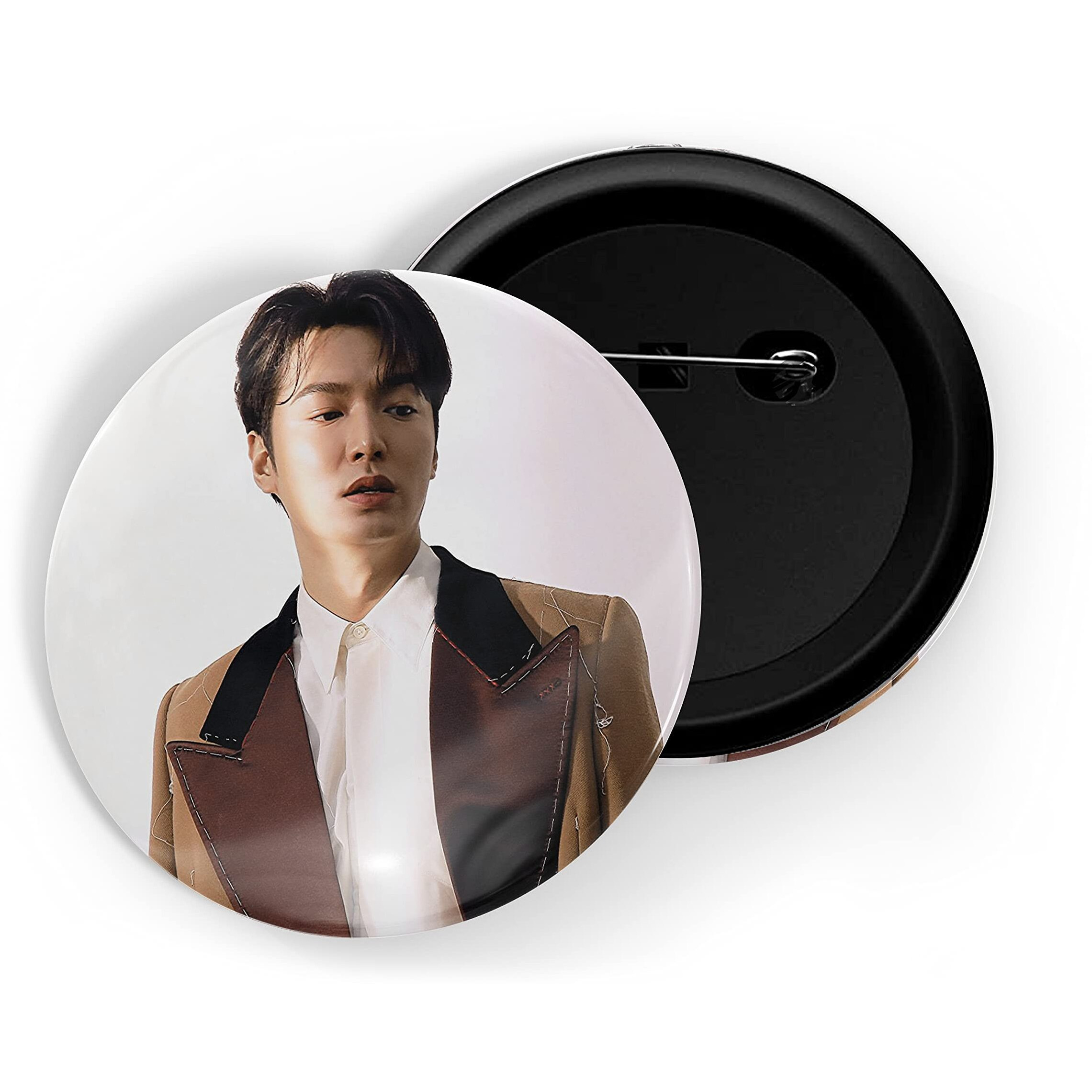 Dhcrafts Pin Badges K-Drama Korean Actor Multicolour Lee Min-Ho D12 Glossy Finish Design Pack Of 1