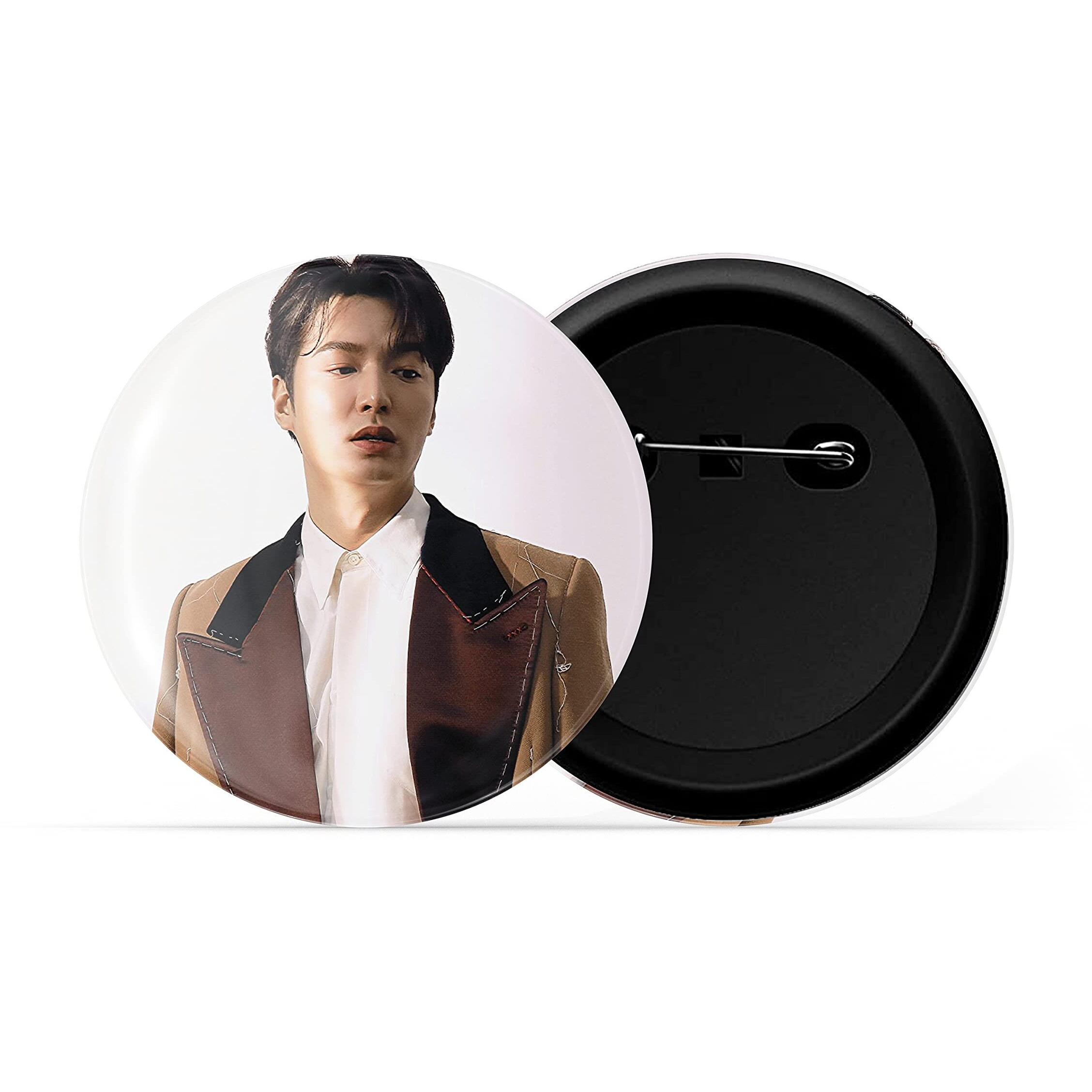 Dhcrafts Pin Badges K-Drama Korean Actor Multicolour Lee Min-Ho D12 Glossy Finish Design Pack Of 1