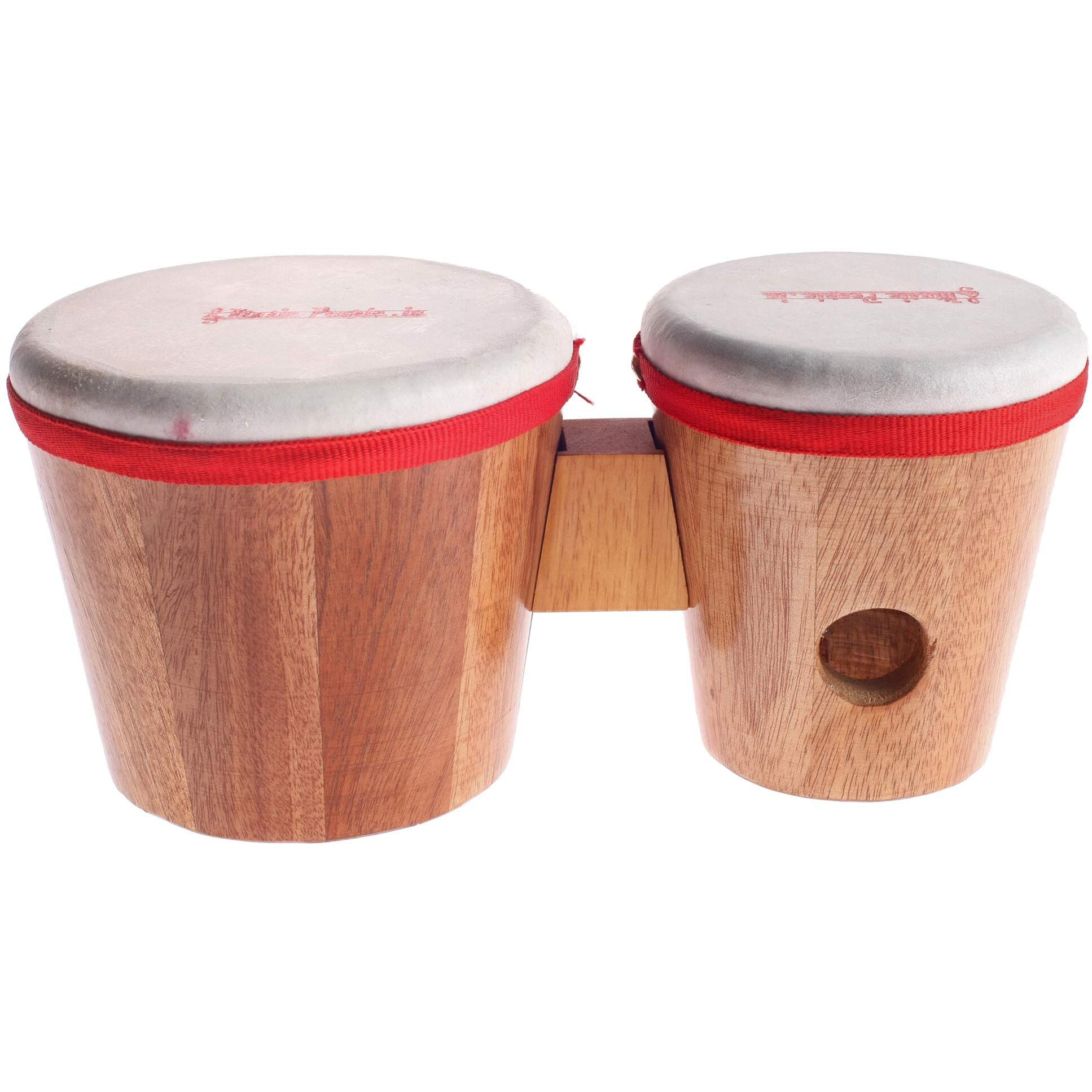 Music People Wooden Kids Bongo (Small) With Sticks Ideal For Children Activity/Group Play