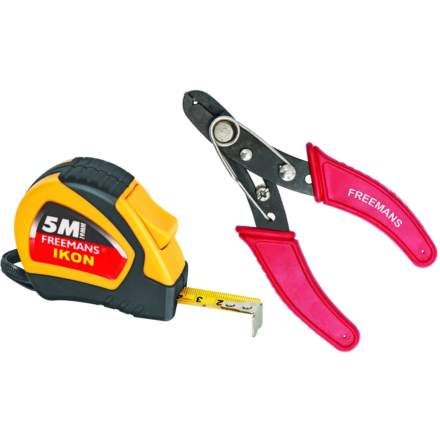 Freemans Ws05+Ik519 Wire Stripper And Ikon 5M19Mm Measuring Tape