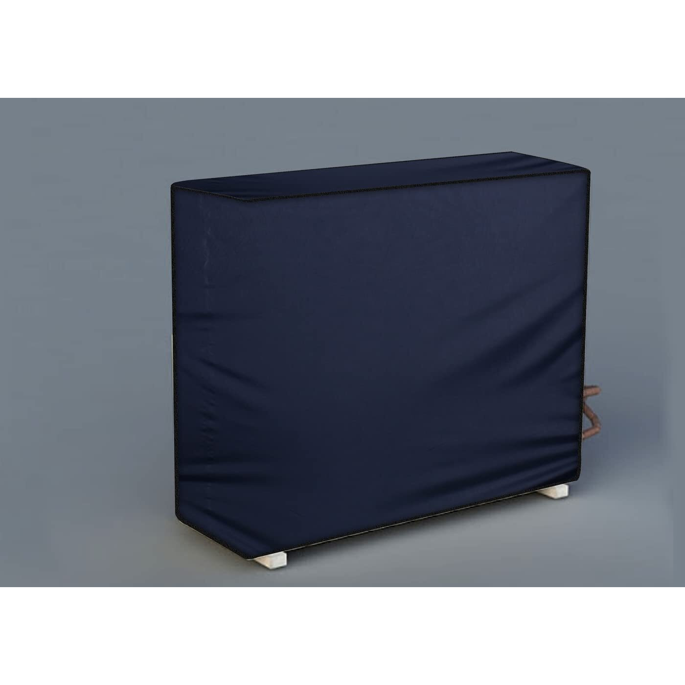 Stylista Ac Cover Set Of Indoor And Outdoor Unit For 2 Ton Capacity Floral Pattern Blueish Grey