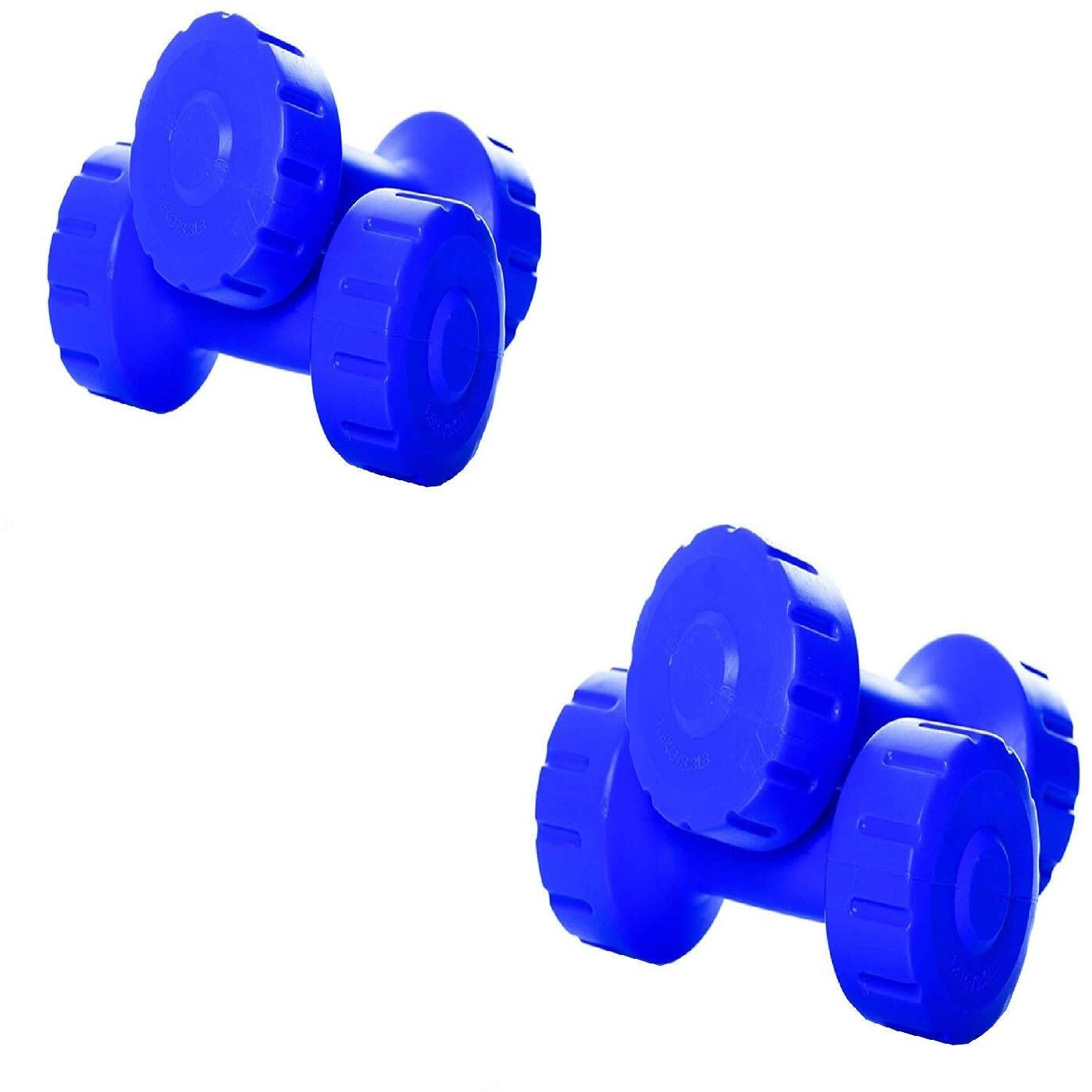 Bodyfit Women's & Men's 1Kg +2Kg Pair Of Pvc Dumbbells Weights Fitness Home Gym Exercise Barbell Dumbbell (3 Kg, Blue)
