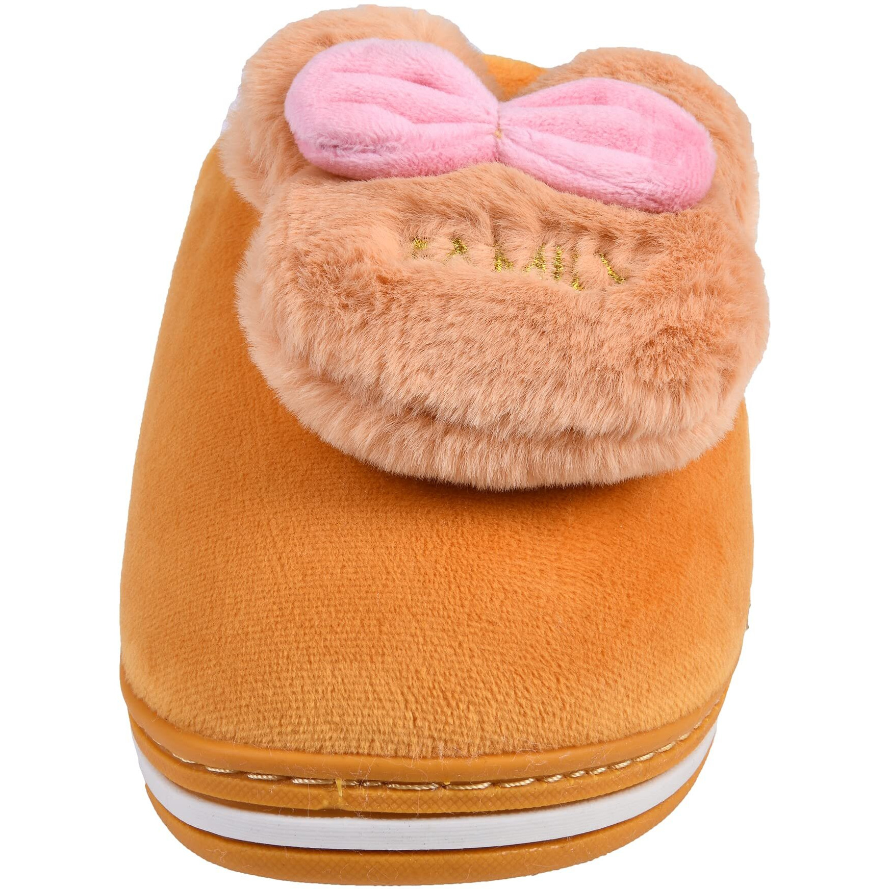 Irsoe Indoor/Outdoor Soft Bottom Fur Slippers |Women's Flipflop |Women's Slippers |Girls Slippers Flip Flop Yellow