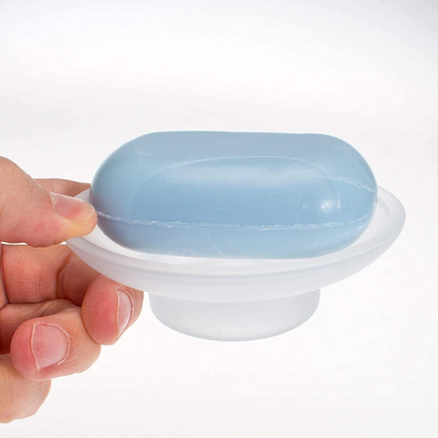 Pure Source India Glass Soap Dish | Sabundani | Soap Holder | For Bathroom Or Kitchen, Set Of 4 (3.25 Inch)