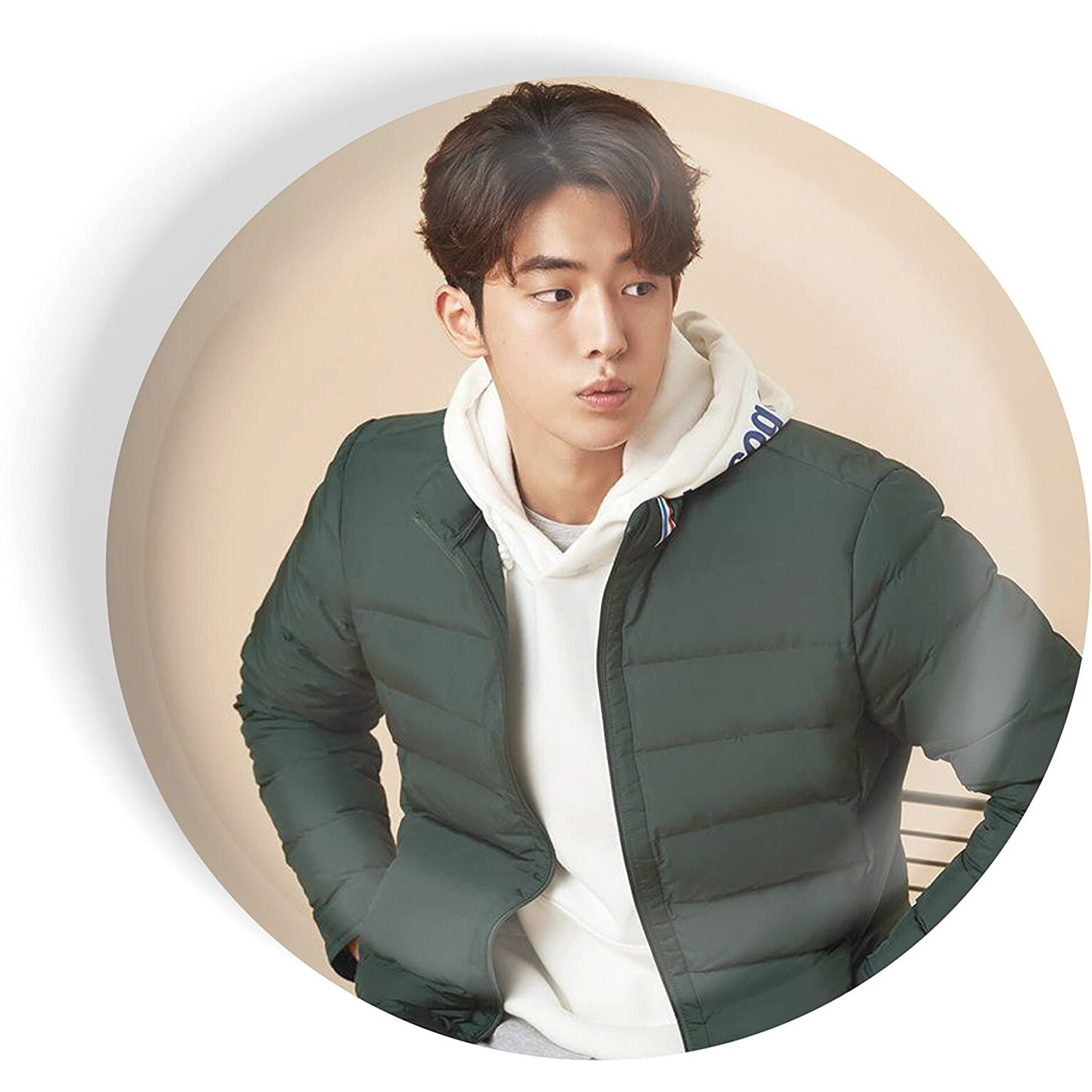 Dhcrafts Pin Badges K-Drama Korean Actor Multicolour Nam Joo-Hyuk D4 Glossy Finish Design Pack Of 1