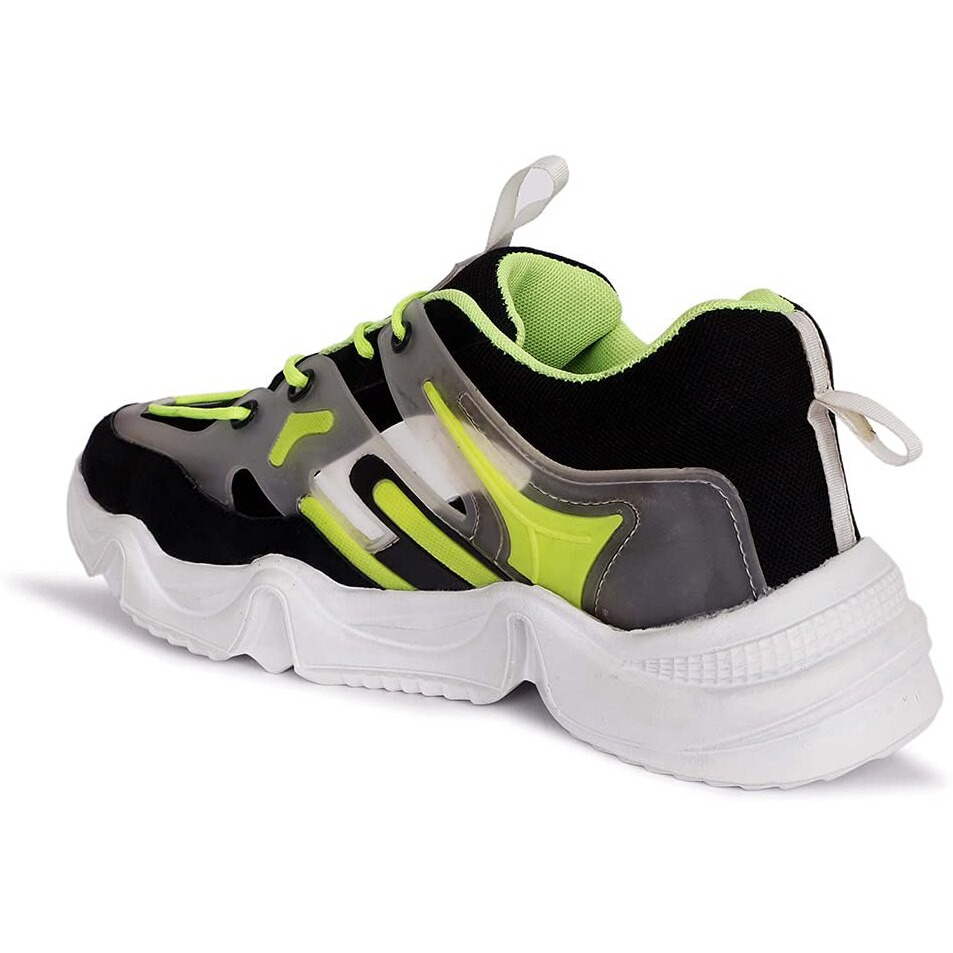 Aadi Men's Green Mesh Outdoor Casual Shoes
