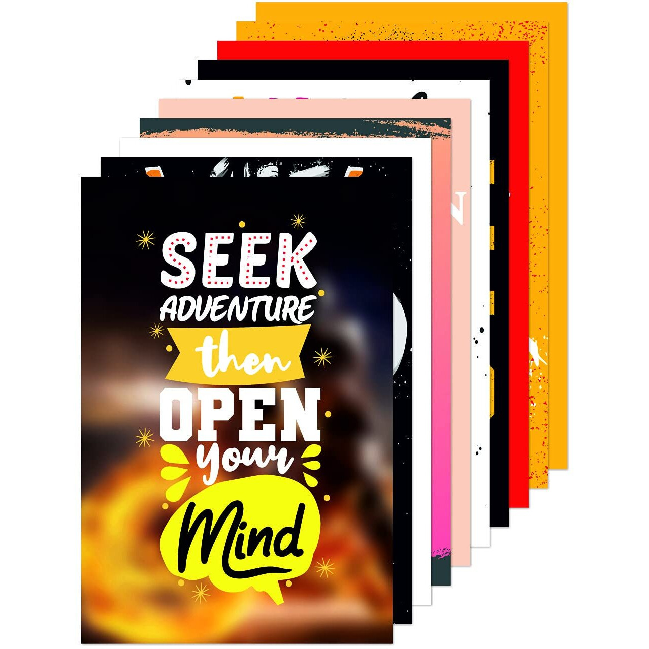 Printelligent Quote And Motivational Poster Set Of 10 Size (45 Cm X 30 Cm) (B)