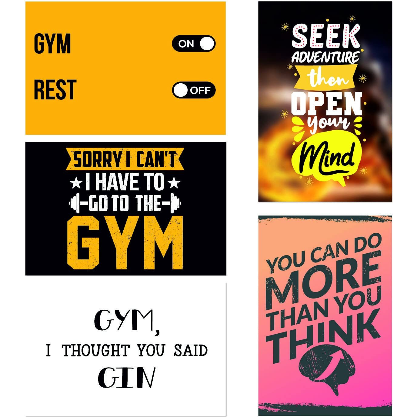 Printelligent Quote And Motivational Poster Set Of 10 Size (45 Cm X 30 Cm) (B)